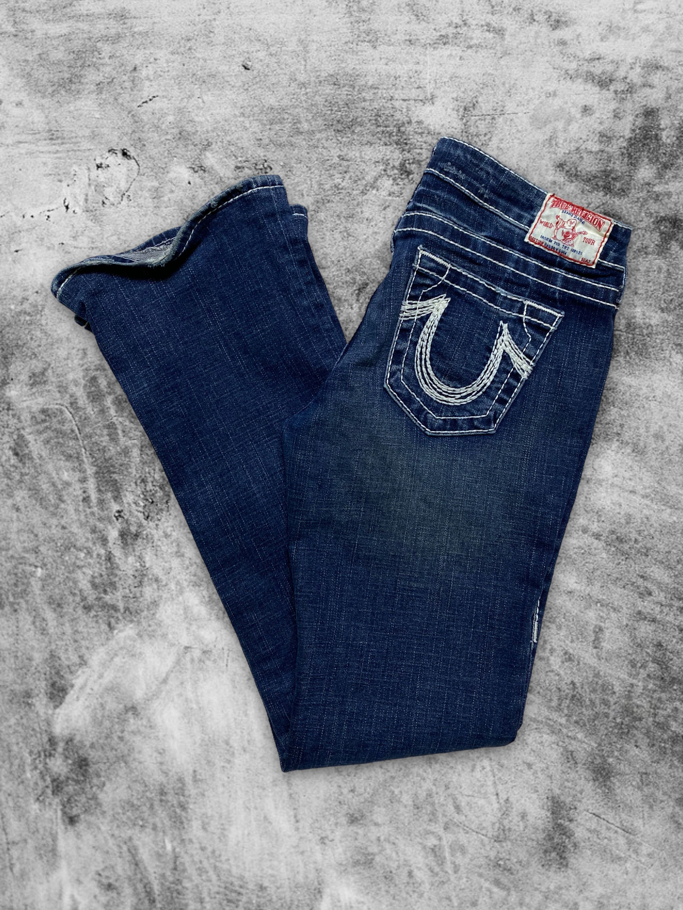 True Religion × Vintage True religion white stitch denim vintage y2k streetwear Size 29" - 1 Thumbnail