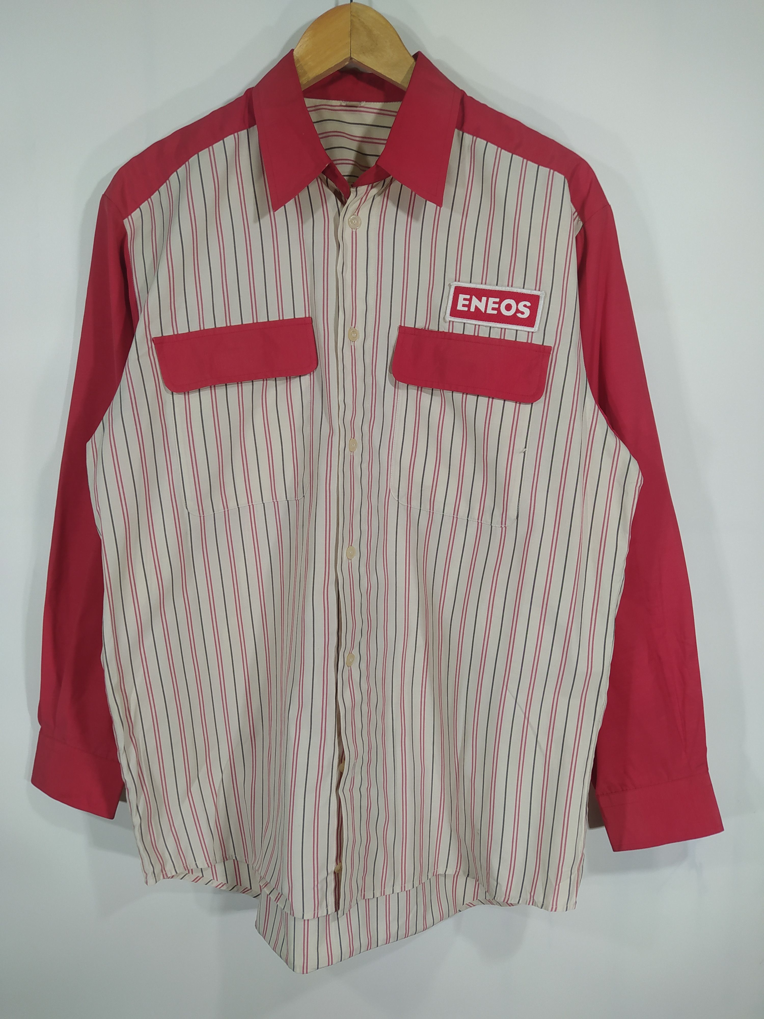 Japanese Brand × Vintage Vintage Eneos button up shirt Size US L / EU 52-54 / 3 - 1 Thumbnail