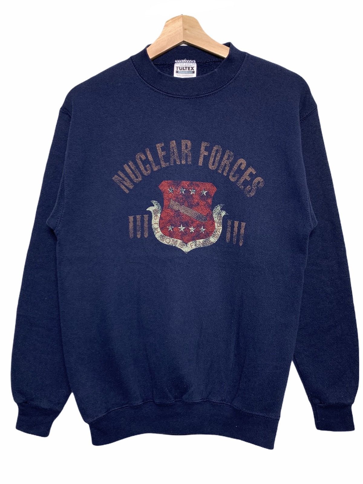 Tultex Vintage Tultex Nuclear Forces Crewneck Sweatshirt Size US S / EU 44-46 / 1 - 1 Thumbnail