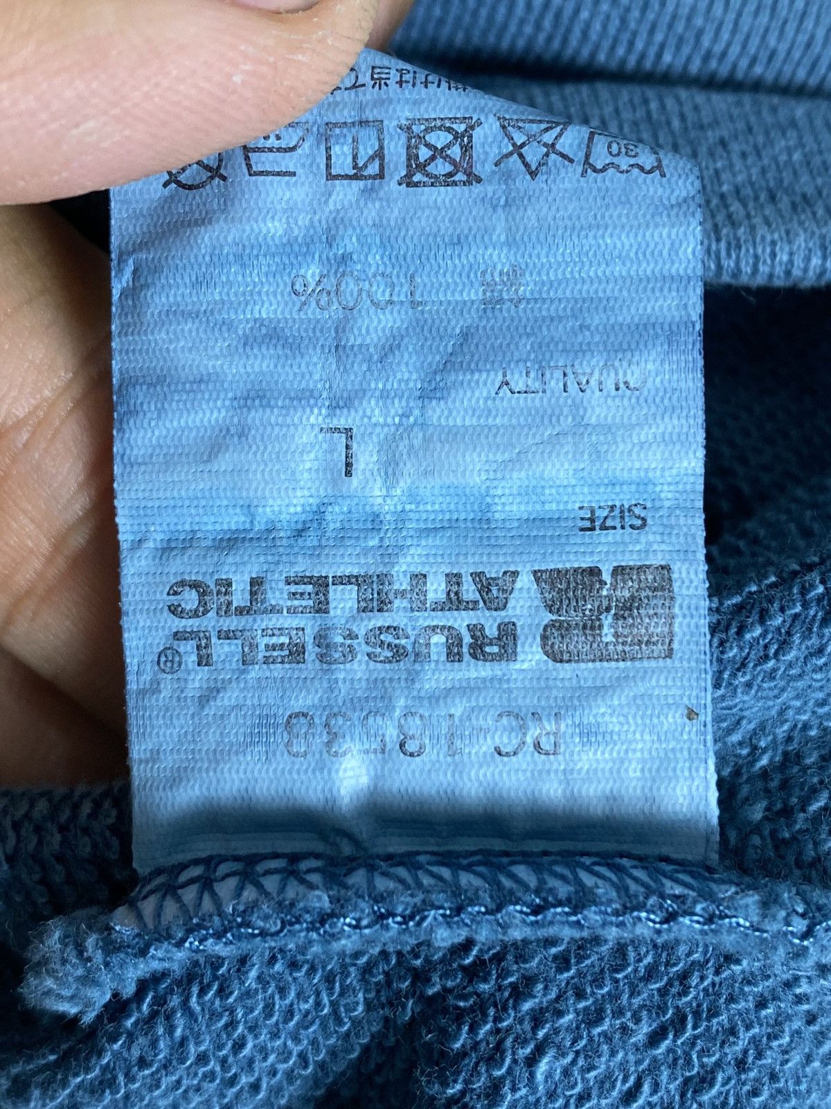 Russell Athletic Vintage Sunfaded Russell Athletic Crewneck Sweatshirt Size US L / EU 52-54 / 3 - 6 Thumbnail