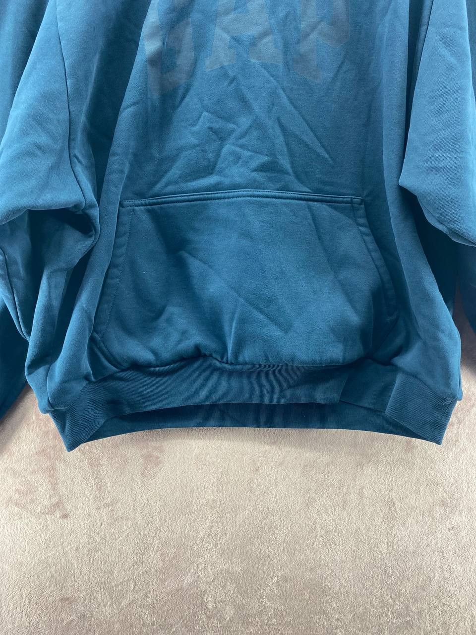 Gap × Kanye West YEEZY Gap by Balenciaga Shrunken Hoodie Dark Blue XL Size US XL / EU 56 / 4 - 6 Thumbnail