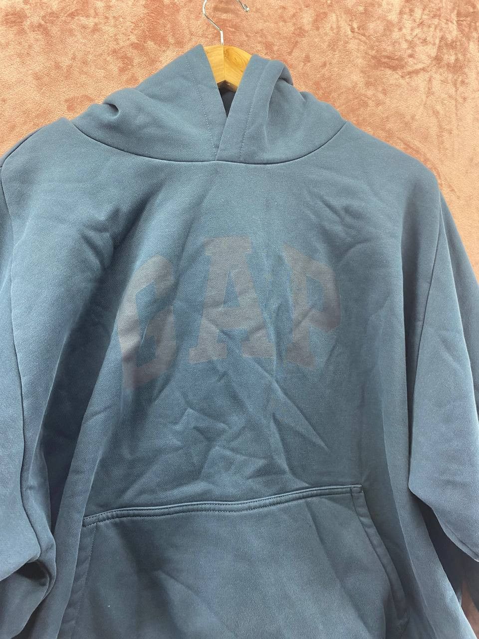 Gap × Kanye West YEEZY Gap by Balenciaga Shrunken Hoodie Dark Blue XL Size US XL / EU 56 / 4 - 4 Thumbnail