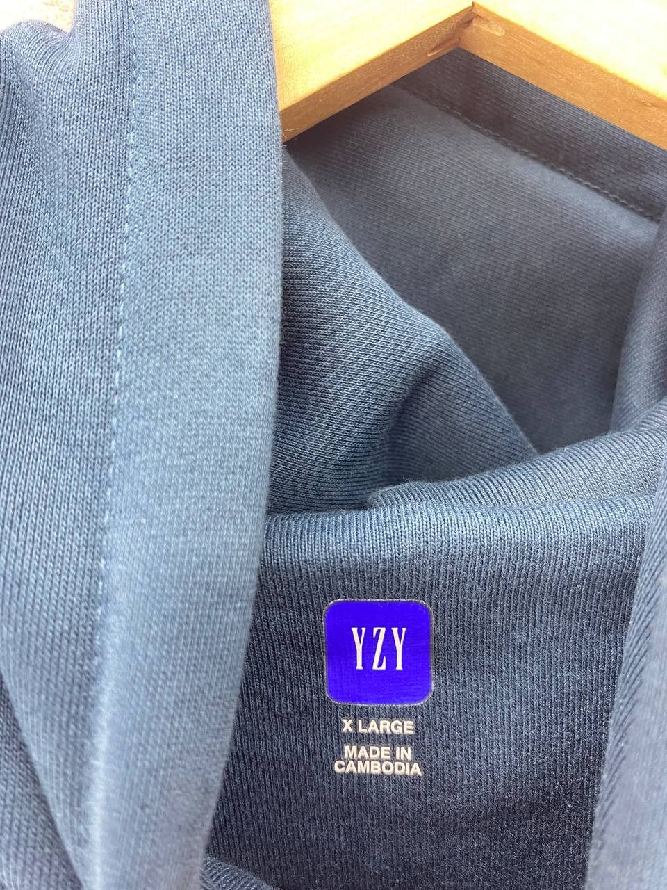 Gap × Kanye West YEEZY Gap by Balenciaga Shrunken Hoodie Dark Blue XL Size US XL / EU 56 / 4 - 5 Thumbnail