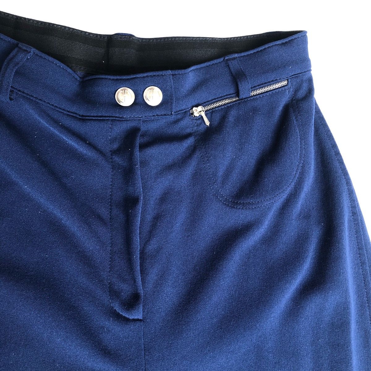 Gucci 🔥Vintage 90s GUCCI Blue Black Stretchy Knit Casual Pant Size 28" / US 6 / IT 42 - 7 Thumbnail