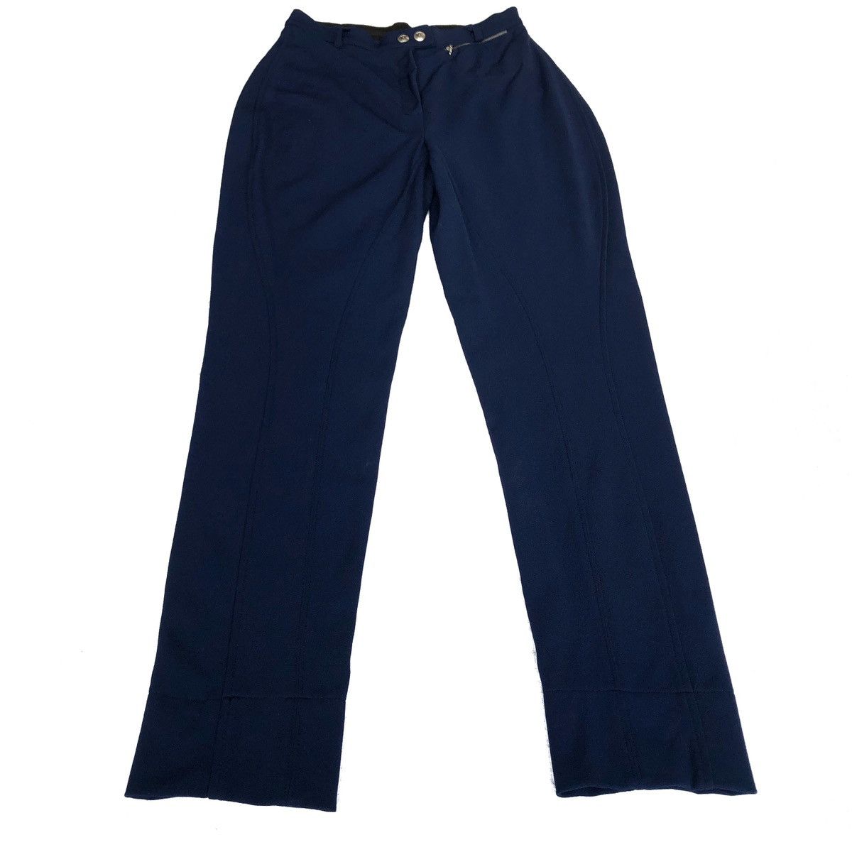 Gucci 🔥Vintage 90s GUCCI Blue Black Stretchy Knit Casual Pant Size 28" / US 6 / IT 42 - 3 Thumbnail