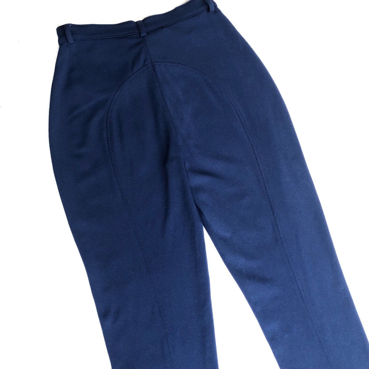 Gucci 🔥Vintage 90s GUCCI Blue Black Stretchy Knit Casual Pant Size 28" / US 6 / IT 42 - 10 Thumbnail