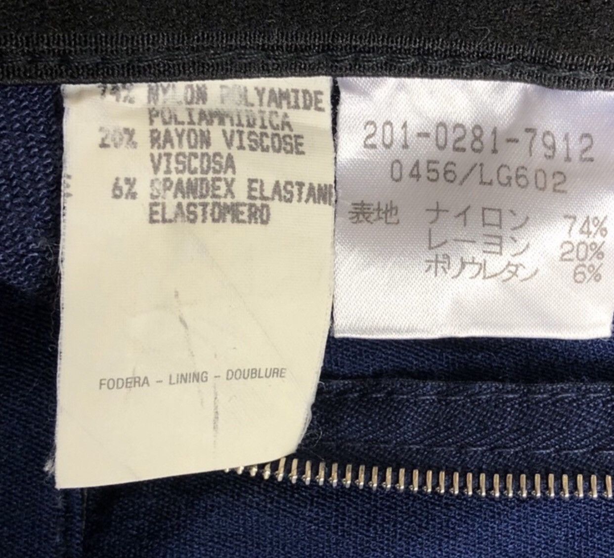 Gucci 🔥Vintage 90s GUCCI Blue Black Stretchy Knit Casual Pant Size 28" / US 6 / IT 42 - 14 Thumbnail