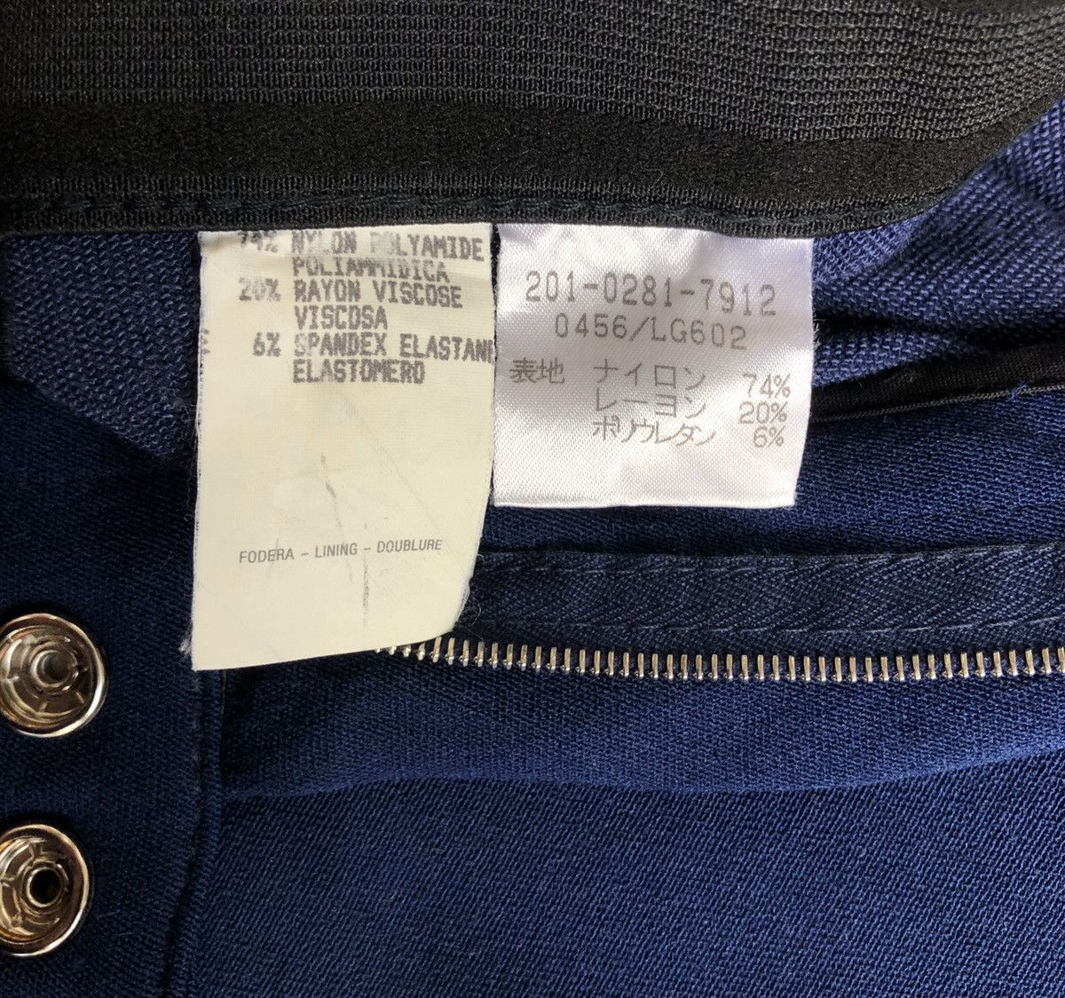 Gucci 🔥Vintage 90s GUCCI Blue Black Stretchy Knit Casual Pant Size 28" / US 6 / IT 42 - 13 Thumbnail