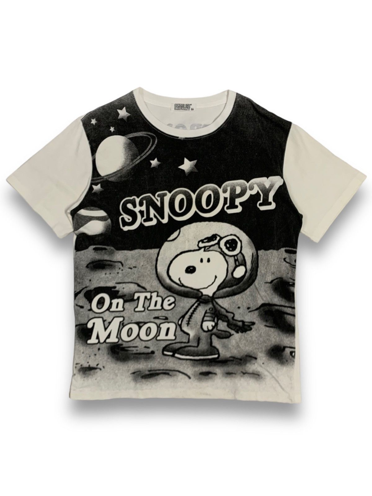 Cartoon Network Peanuts Snoopy On The Moon Graphic All Over Printed T-shirt Size US M / EU 48-50 / 2 - 1 Thumbnail