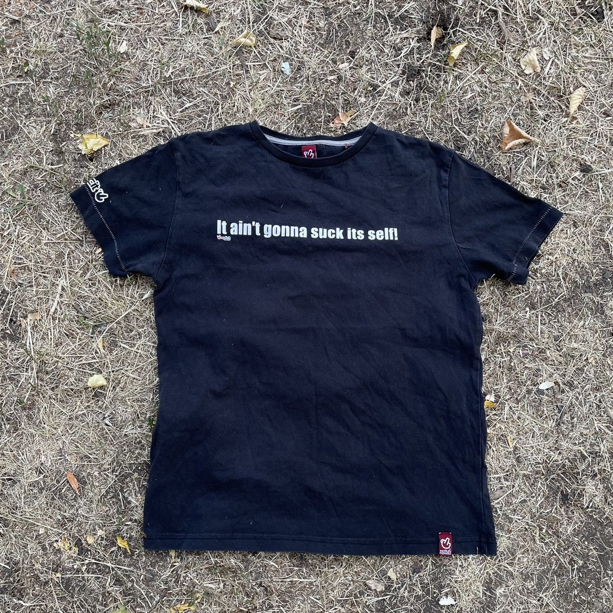 Vintage 90s Graphic Tee Humor Print Streetwear Skate Baggy S