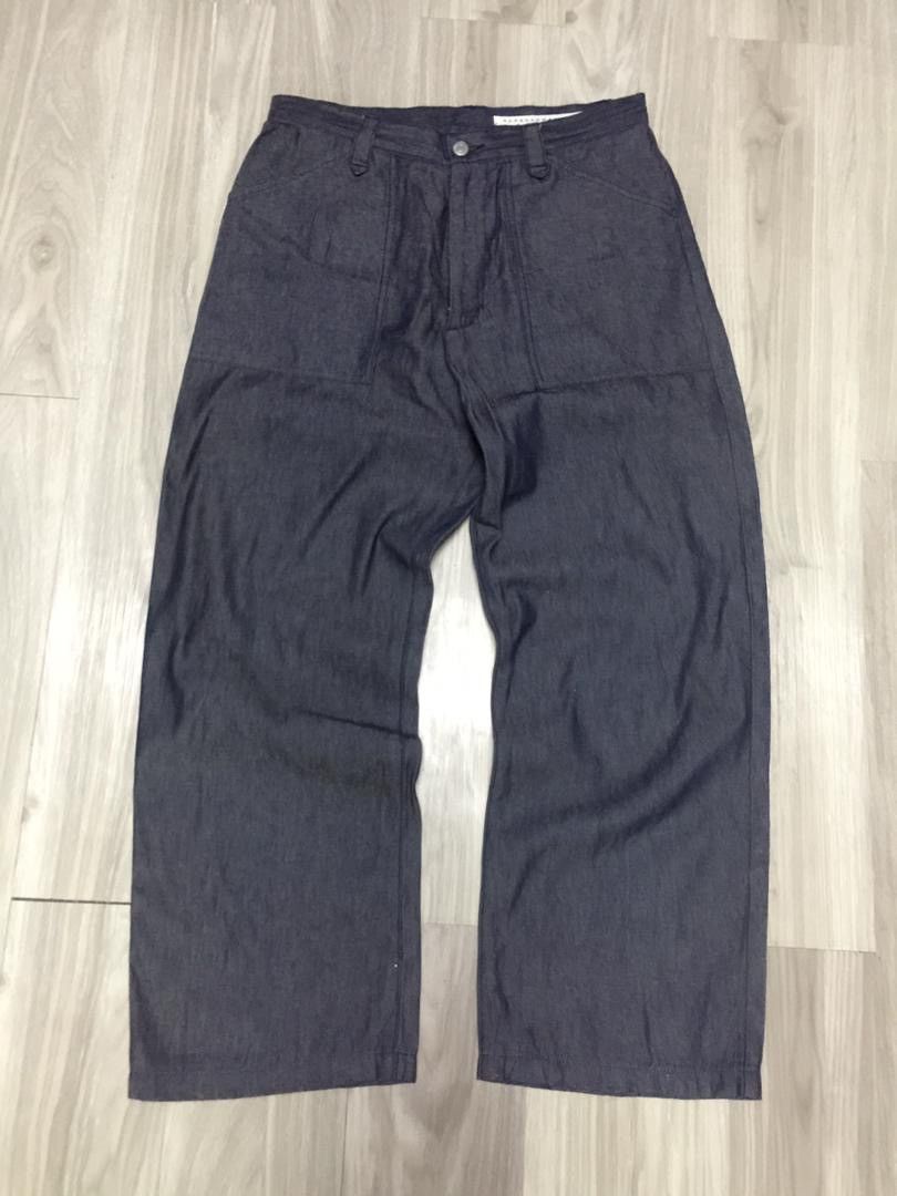 Issey Miyake Sunaokuwahara Indigo Dye Wide Baggy Jeans Size US 30 / EU 46 - 11 Thumbnail