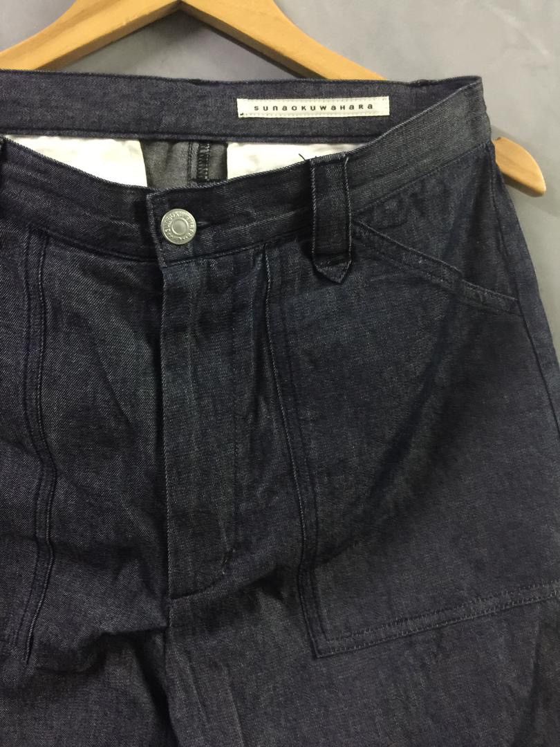 Issey Miyake Sunaokuwahara Indigo Dye Wide Baggy Jeans Size US 30 / EU 46 - 3 Thumbnail