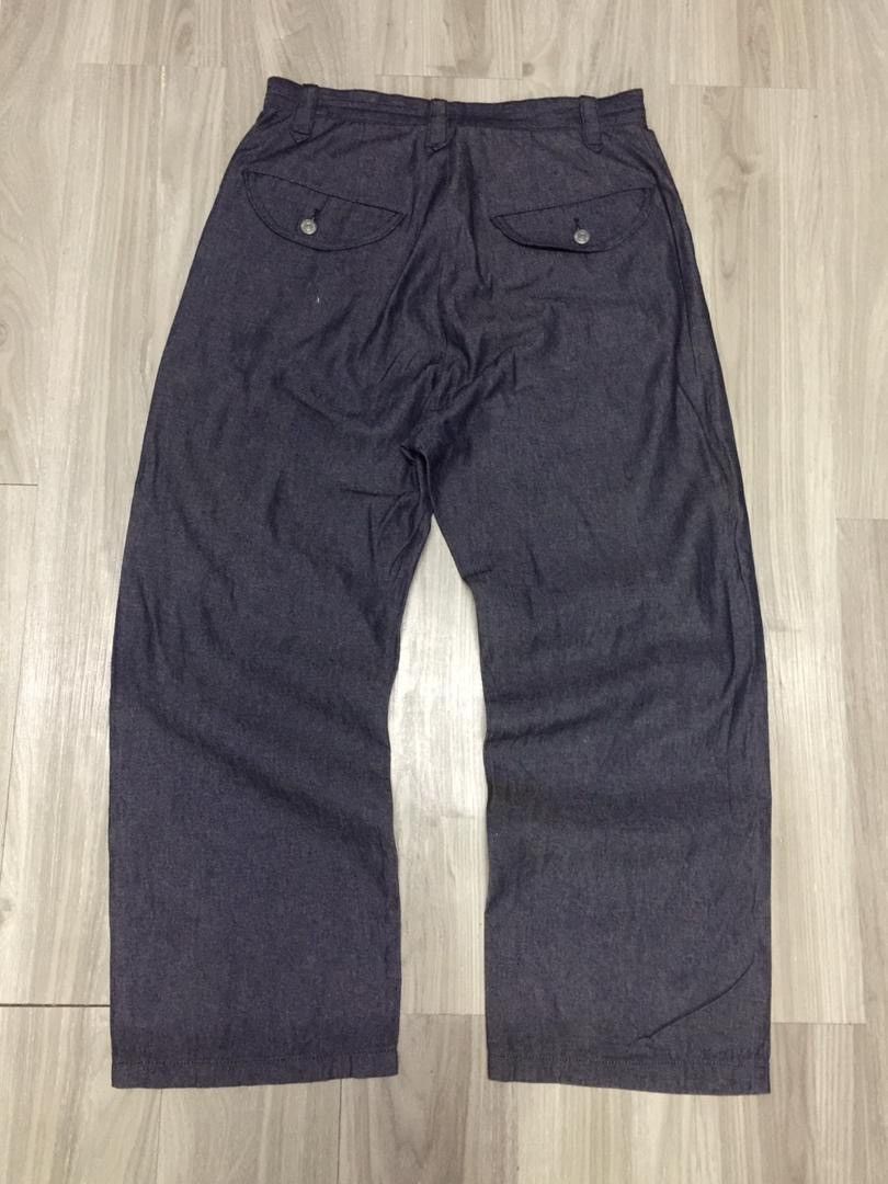 Issey Miyake Sunaokuwahara Indigo Dye Wide Baggy Jeans Size US 30 / EU 46 - 12 Thumbnail