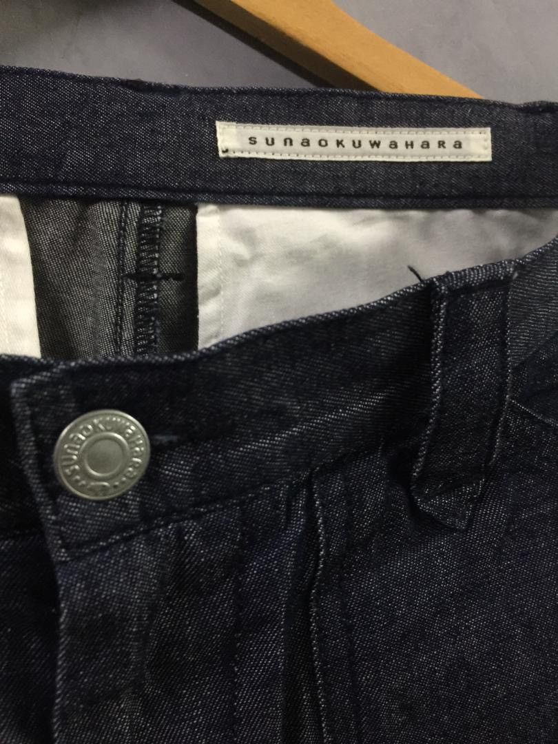 Issey Miyake Sunaokuwahara Indigo Dye Wide Baggy Jeans Size US 30 / EU 46 - 4 Thumbnail