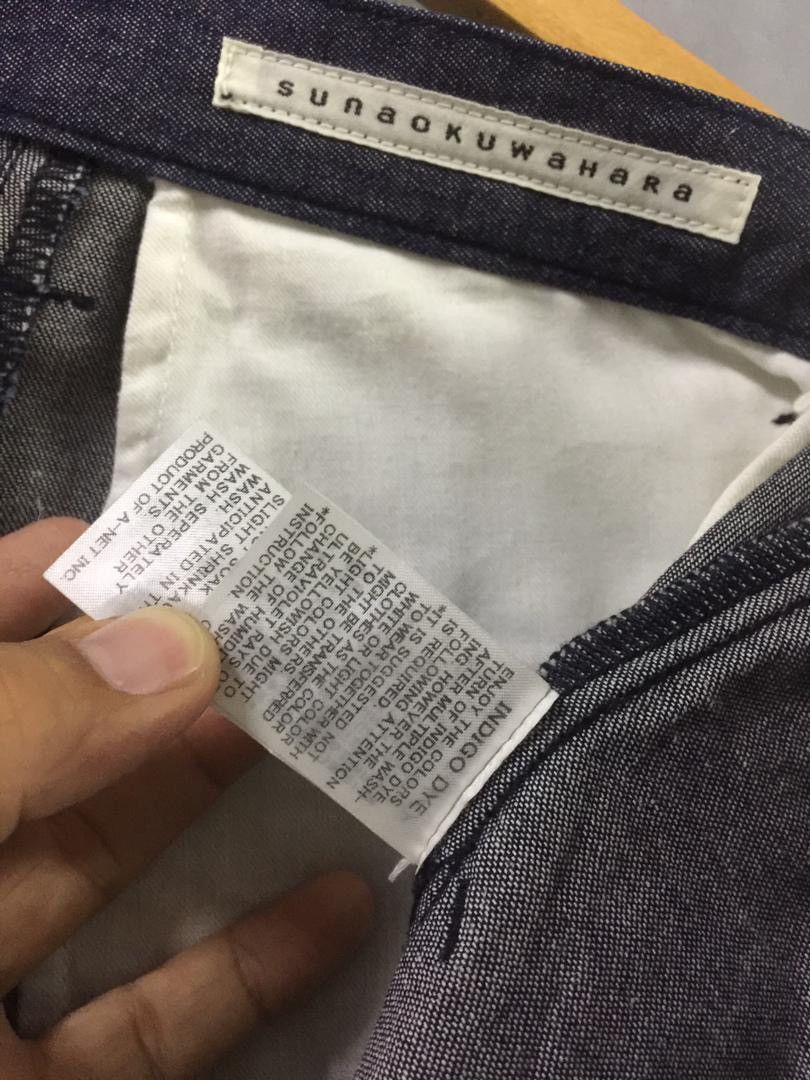 Issey Miyake Sunaokuwahara Indigo Dye Wide Baggy Jeans Size US 30 / EU 46 - 8 Thumbnail