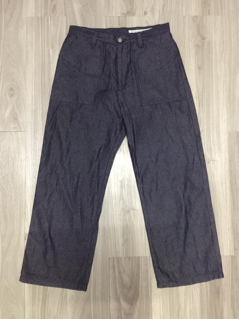 Issey Miyake Sunaokuwahara Indigo Dye Wide Baggy Jeans Size US 30 / EU 46 - 13 Thumbnail