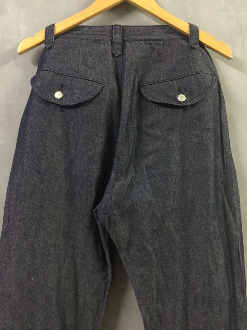 Issey Miyake Sunaokuwahara Indigo Dye Wide Baggy Jeans Size US 30 / EU 46 - 10 Thumbnail