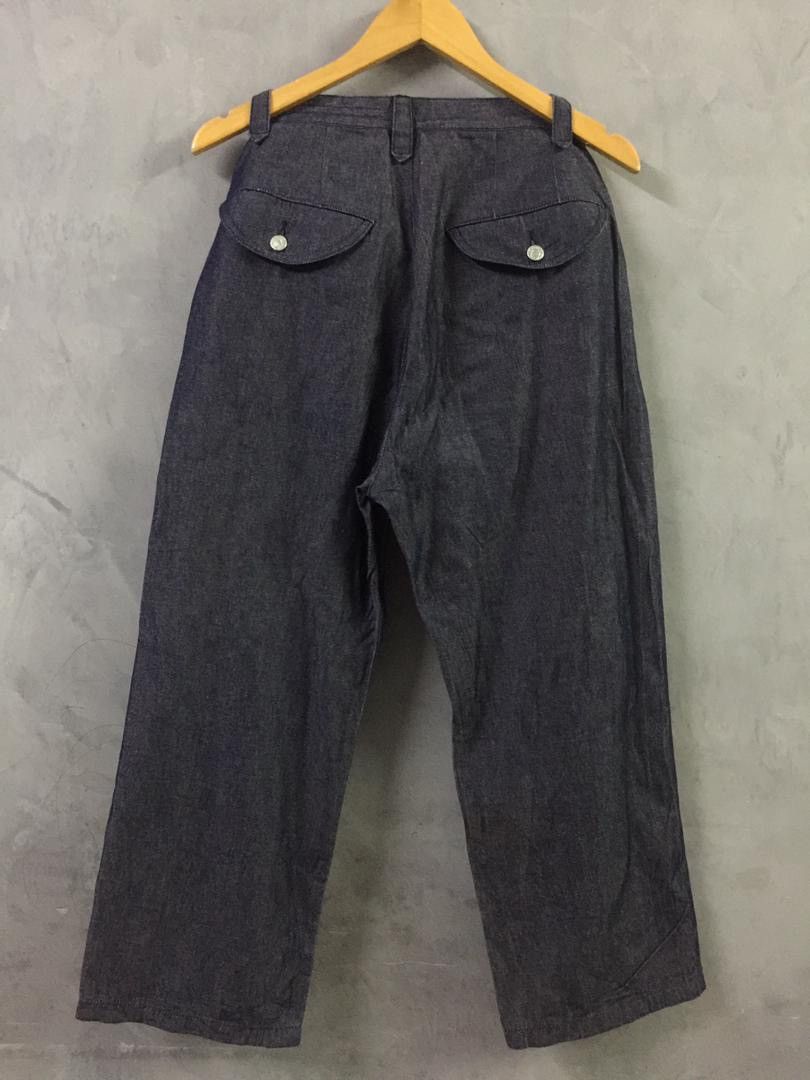 Issey Miyake Sunaokuwahara Indigo Dye Wide Baggy Jeans Size US 30 / EU 46 - 9 Thumbnail