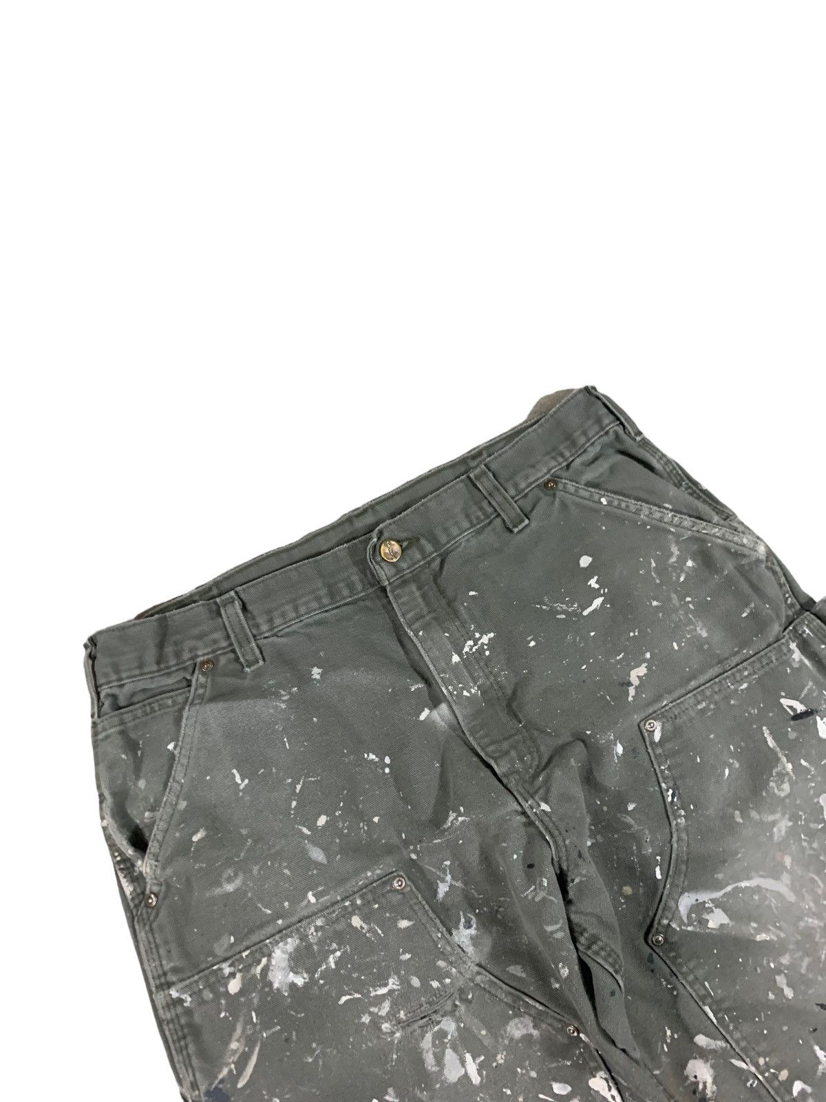 Carhartt Carhartt Double Knee Work Pants Faded Olive Green 36x30 Size US 36 / EU 52 - 3 Thumbnail
