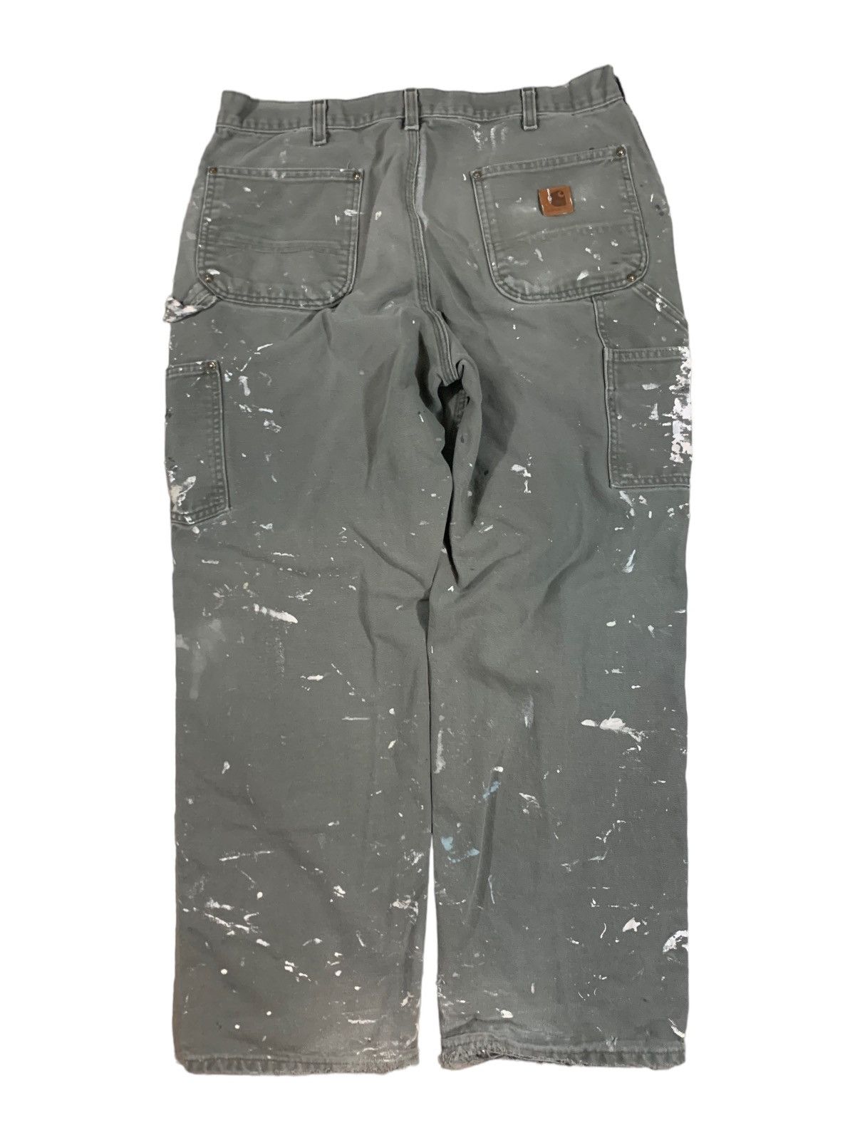 Carhartt Carhartt Double Knee Work Pants Faded Olive Green 36x30 Size US 36 / EU 52 - 2 Thumbnail