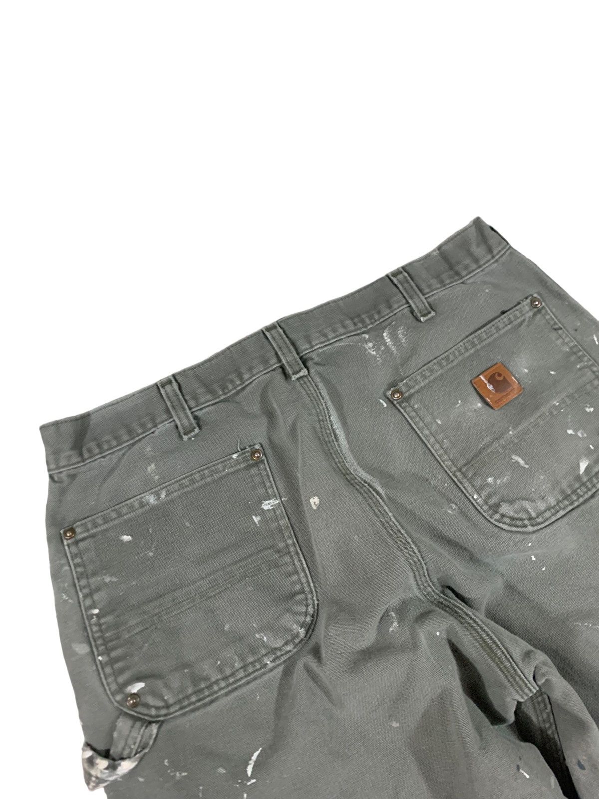 Carhartt Carhartt Double Knee Work Pants Faded Olive Green 36x30 Size US 36 / EU 52 - 6 Thumbnail