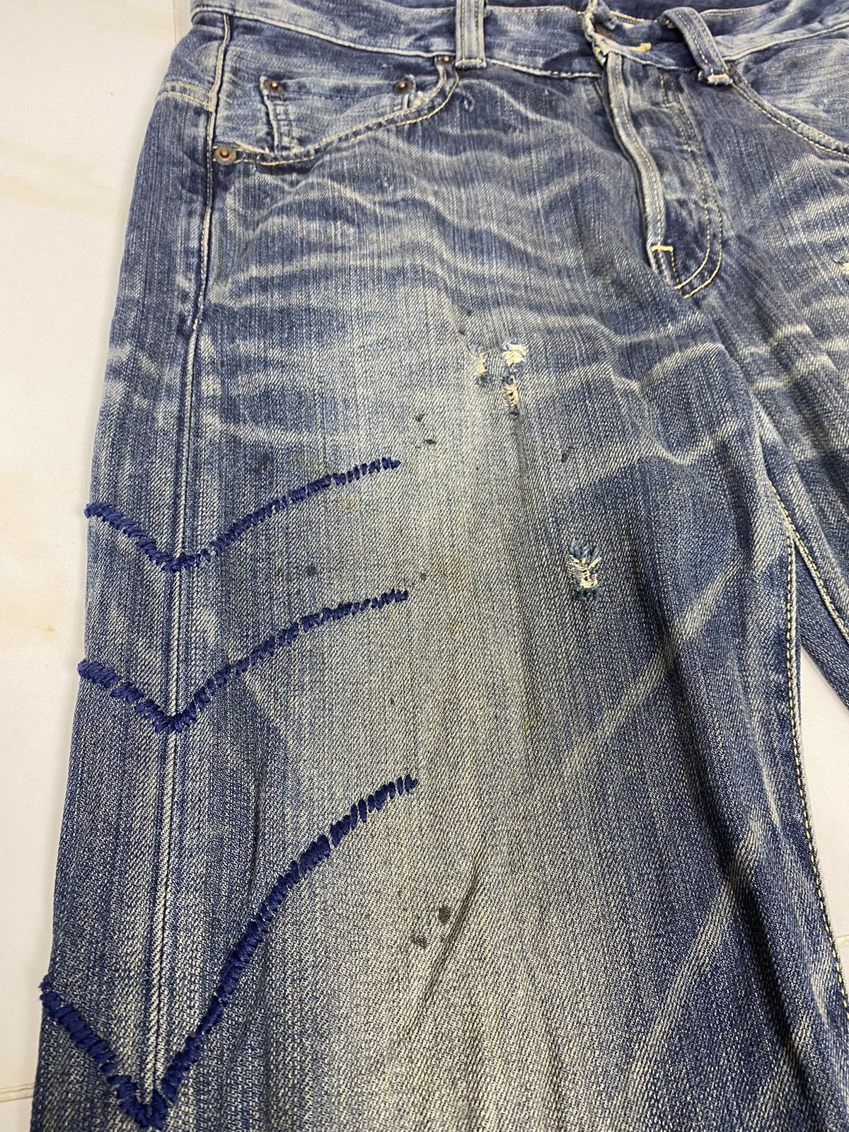 Hysteric Glamour Japanese Brand Linda Atelier Distress Denim. S0127 Size US 30 / EU 46 - 5 Thumbnail