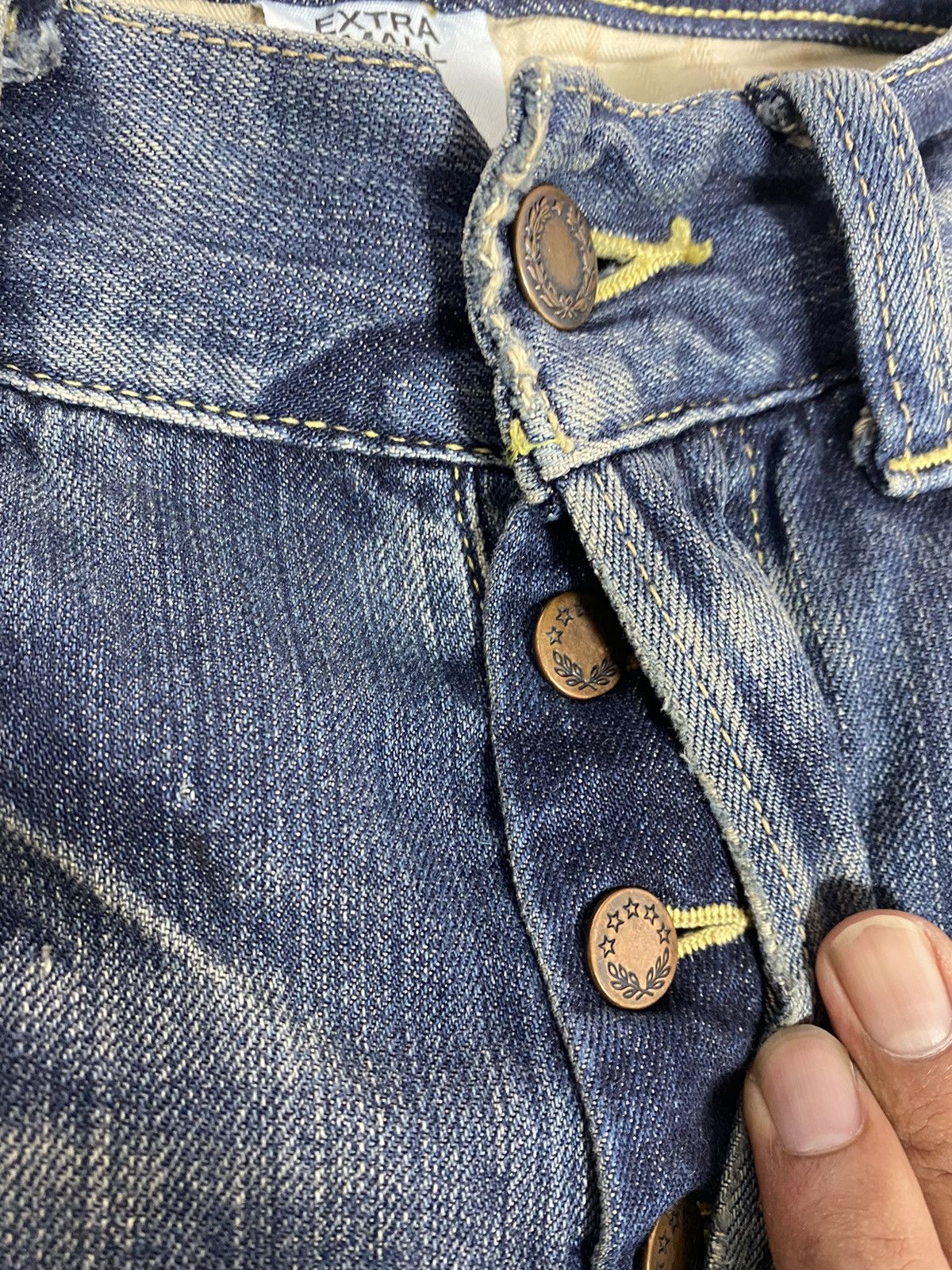 Hysteric Glamour Japanese Brand Linda Atelier Distress Denim. S0127 Size US 30 / EU 46 - 6 Thumbnail
