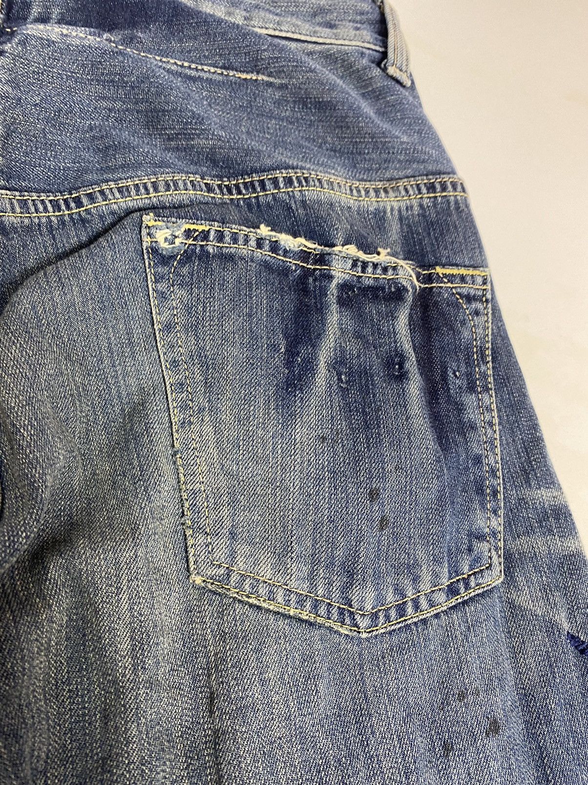 Hysteric Glamour Japanese Brand Linda Atelier Distress Denim. S0127 Size US 30 / EU 46 - 13 Thumbnail