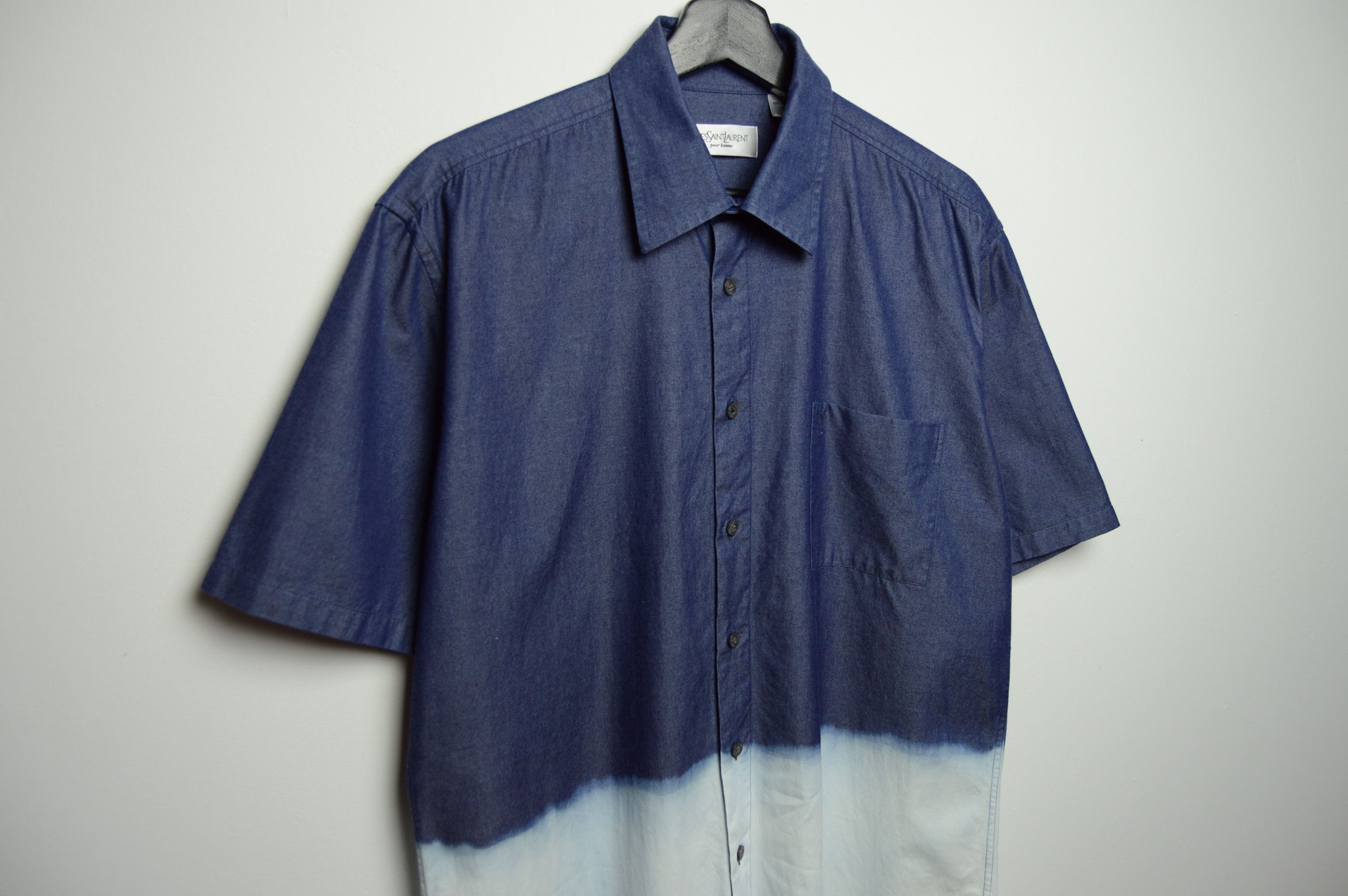 Yves Saint Laurent YSL y2k tie dye vintage shirt Size US L / EU 52-54 / 3 - 3 Thumbnail