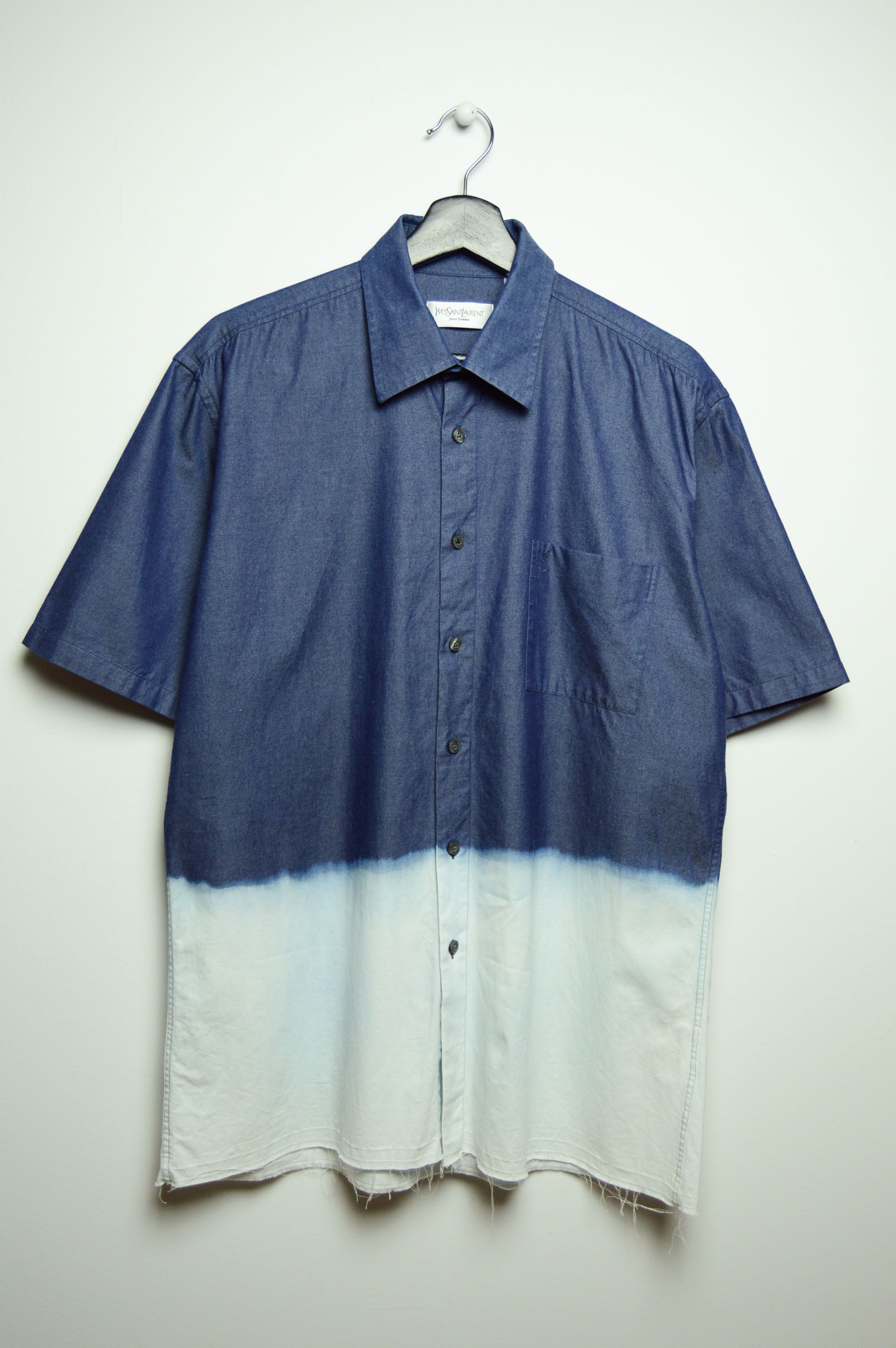 image of 1 Of 1 x Vintage YSL Y2K Tie Dye Vintage Shirt, Men's (Size Large)