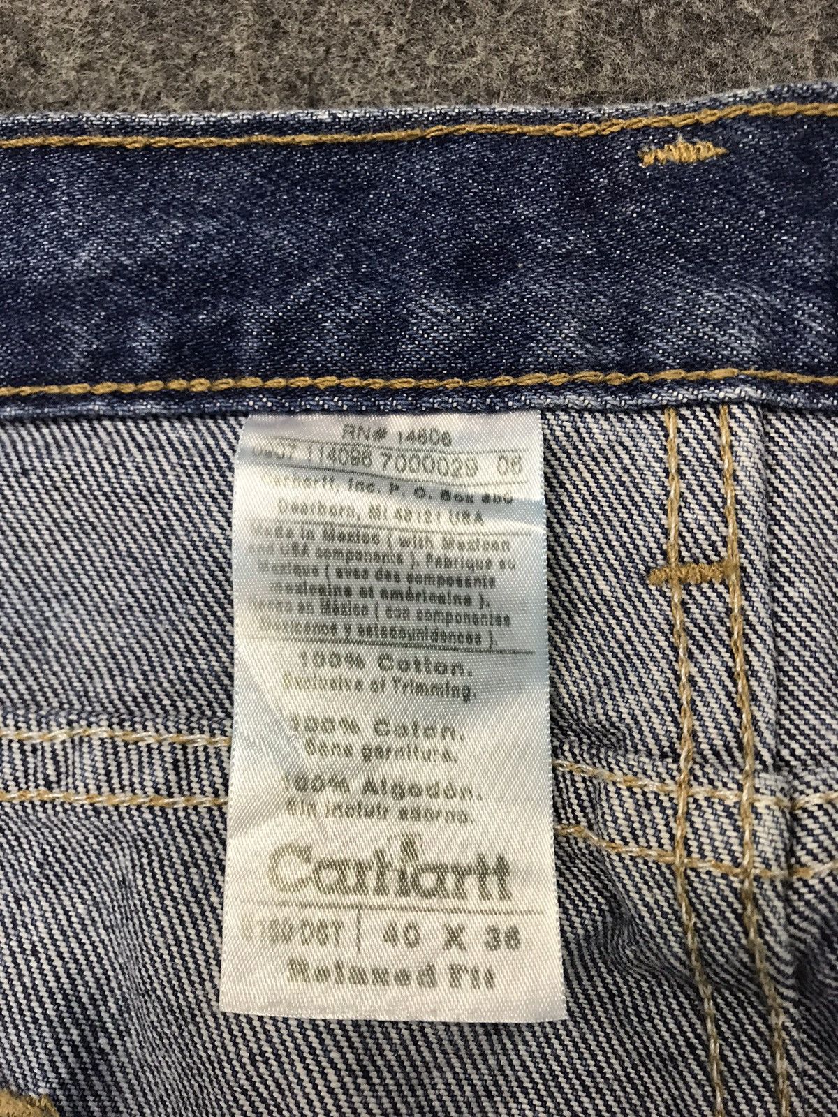 Carhartt 90s Carhartt Workwear Denim Jeans Big Size Relaxed Fit Size US 40 / EU 56 - 12 Thumbnail