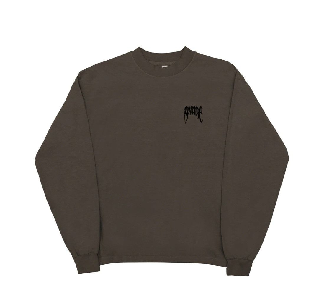 Revenge Revenge Embroidered Basic Long Sleeve Brown Size US XXL / EU 58 / 5 - 1 Preview
