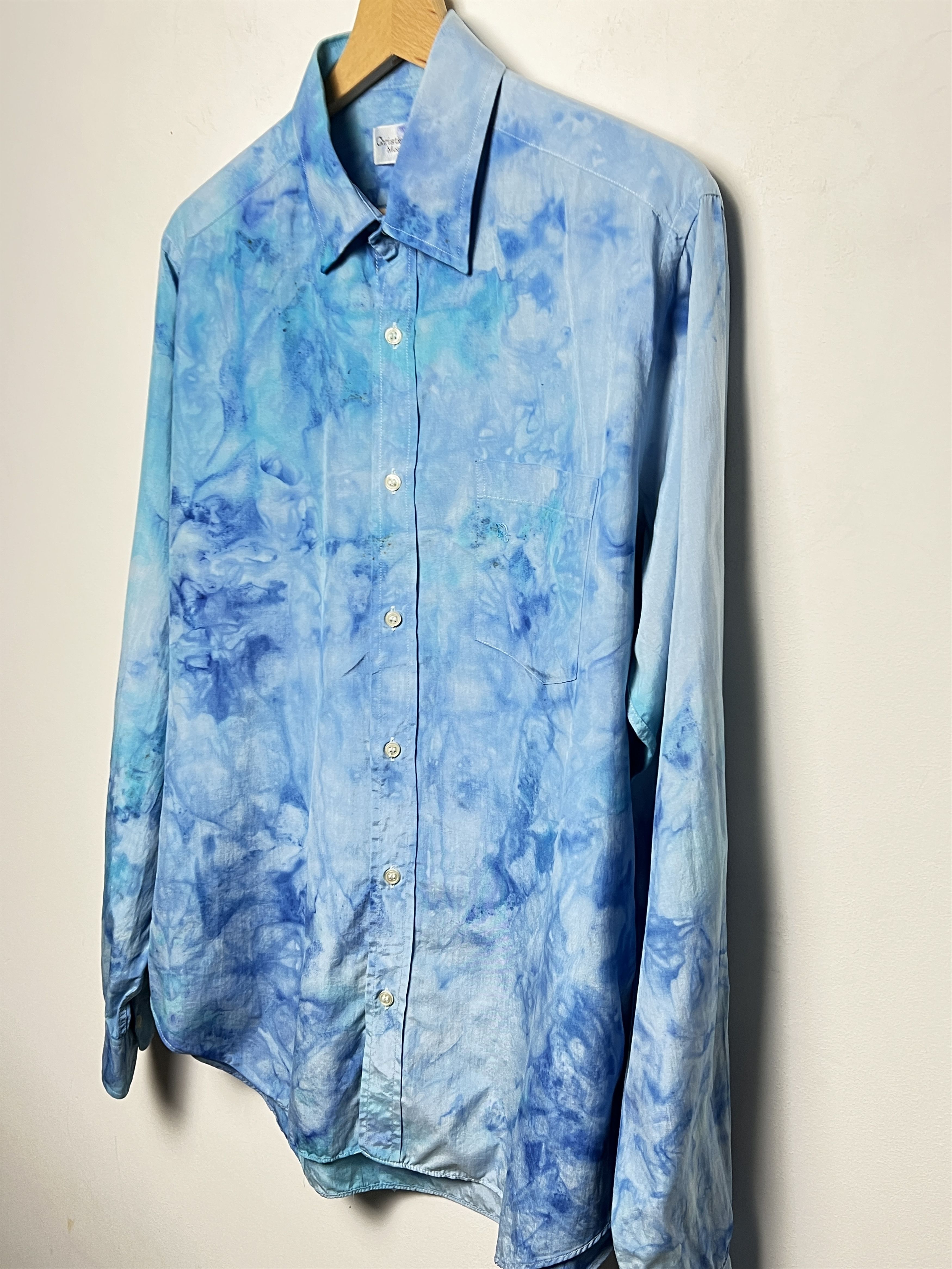Christian Dior Monsieur dior silk shirt shimmer tie dye 1/1 Size US L / EU 52-54 / 3 - 5 Thumbnail