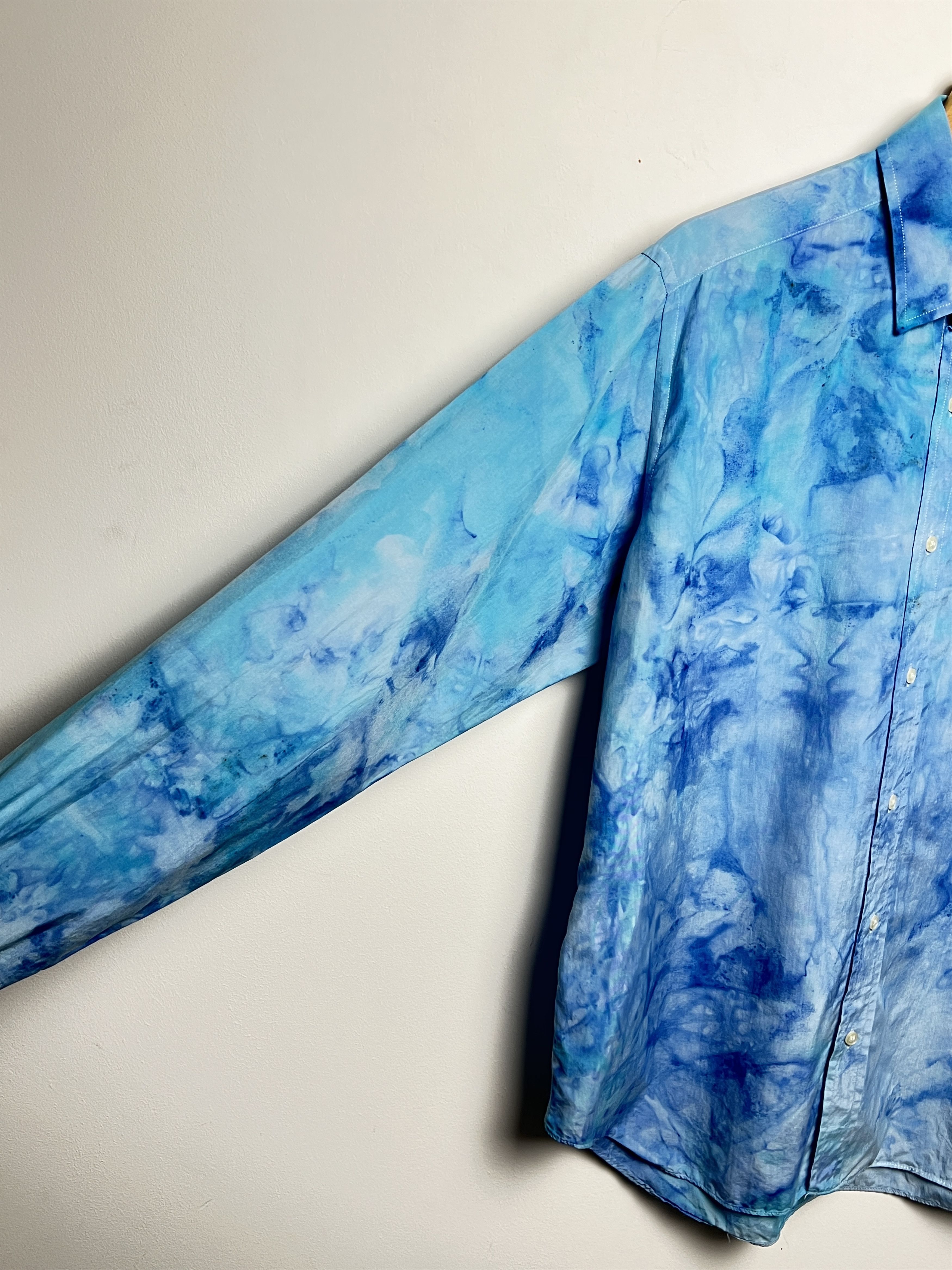 Christian Dior Monsieur dior silk shirt shimmer tie dye 1/1 Size US L / EU 52-54 / 3 - 11 Thumbnail