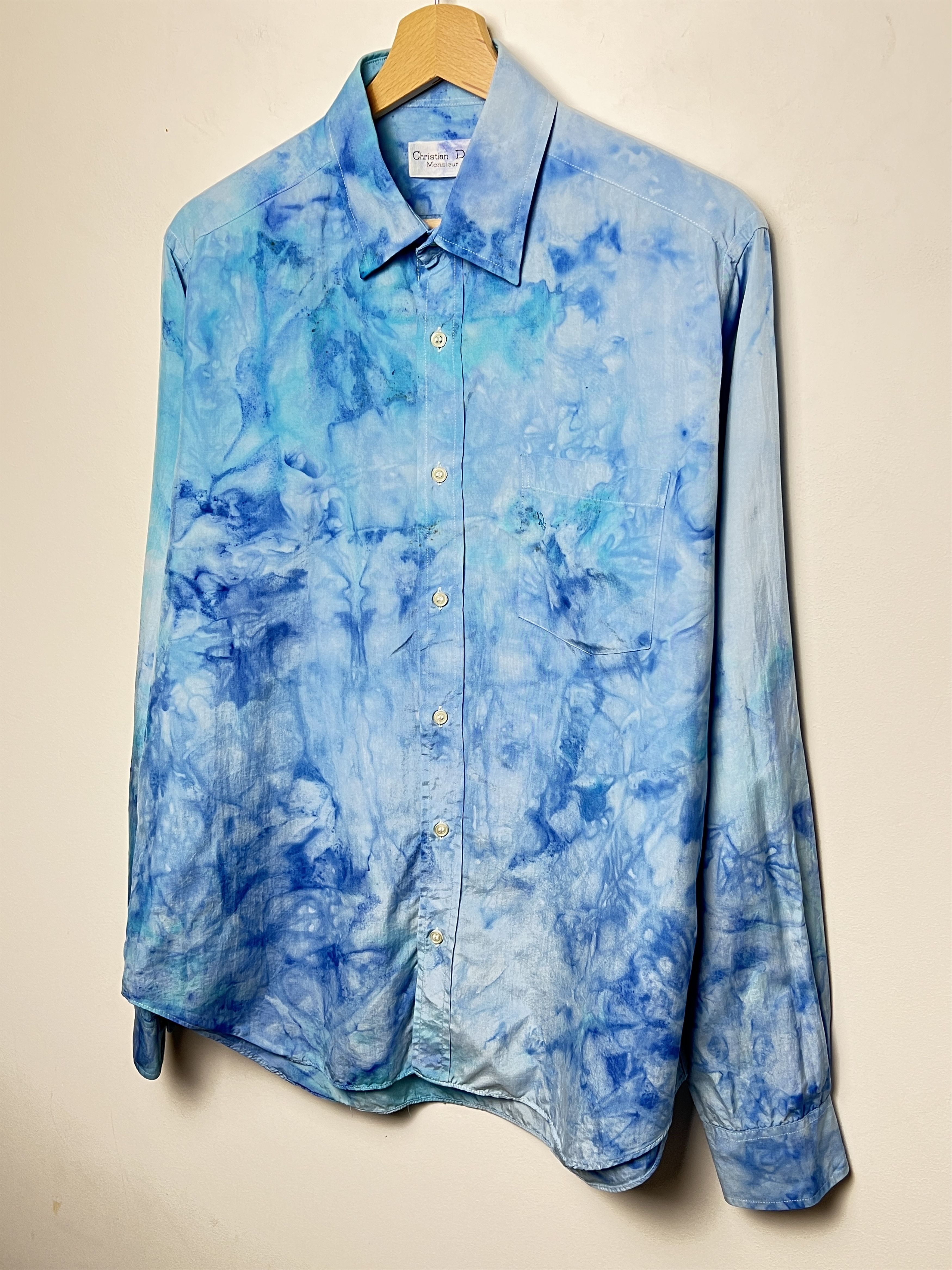 Christian Dior Monsieur dior silk shirt shimmer tie dye 1/1 Size US L / EU 52-54 / 3 - 4 Thumbnail