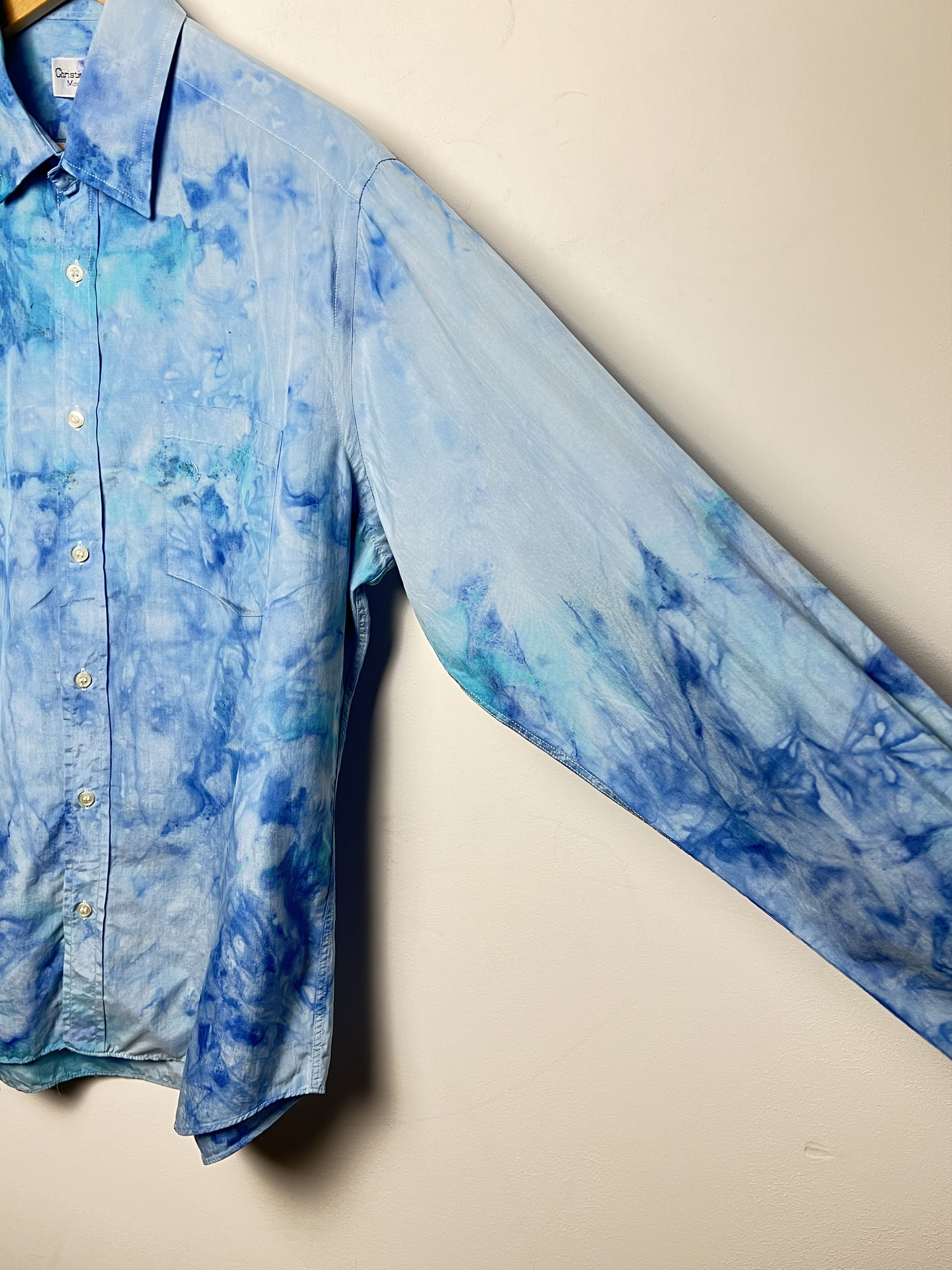 Christian Dior Monsieur dior silk shirt shimmer tie dye 1/1 Size US L / EU 52-54 / 3 - 12 Thumbnail