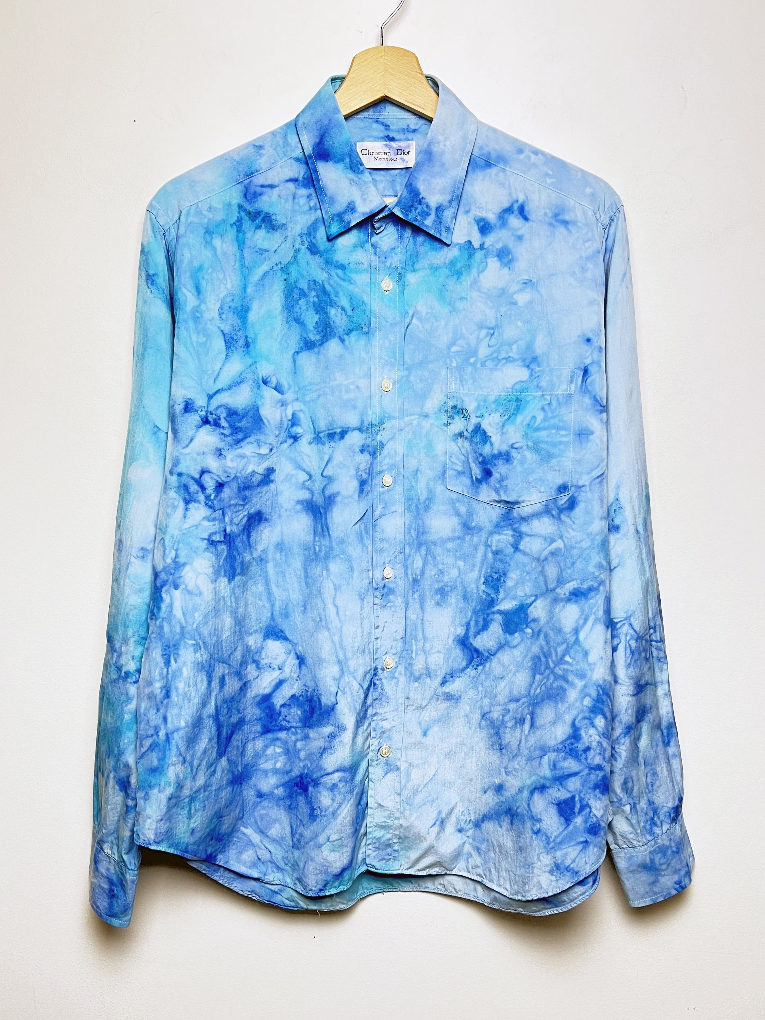 Christian Dior Monsieur dior silk shirt shimmer tie dye 1/1 Size US L / EU 52-54 / 3 - 2 Thumbnail