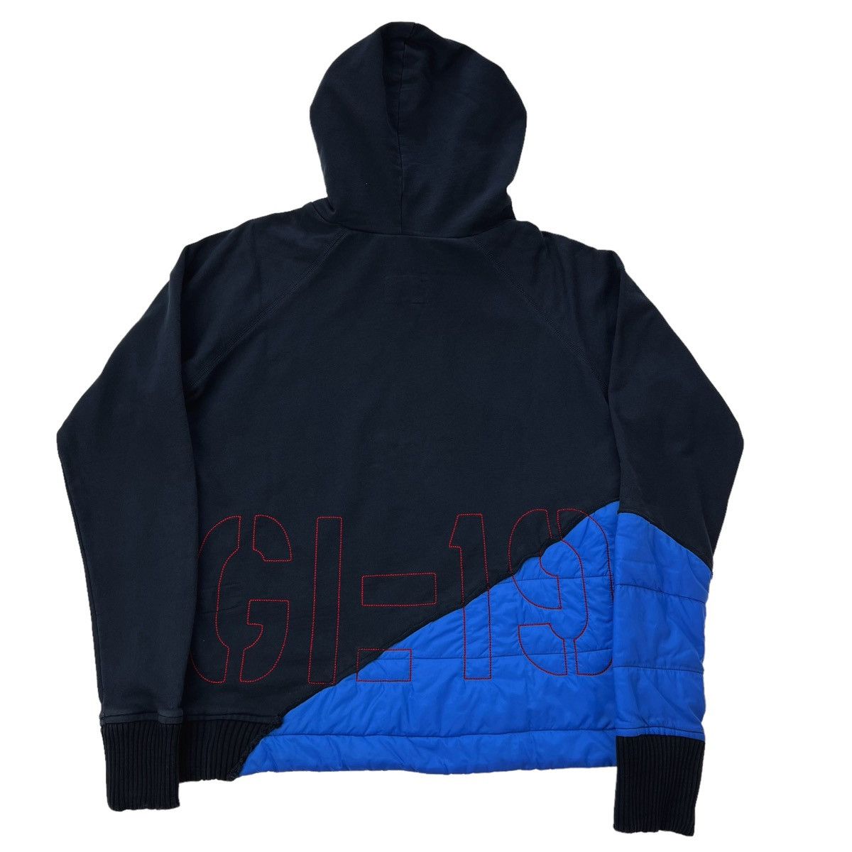 Greg Lauren Greg Lauren 50/50 Navy Puffy Hoodie Size US M / EU 48-50 / 2 - 2 Thumbnail