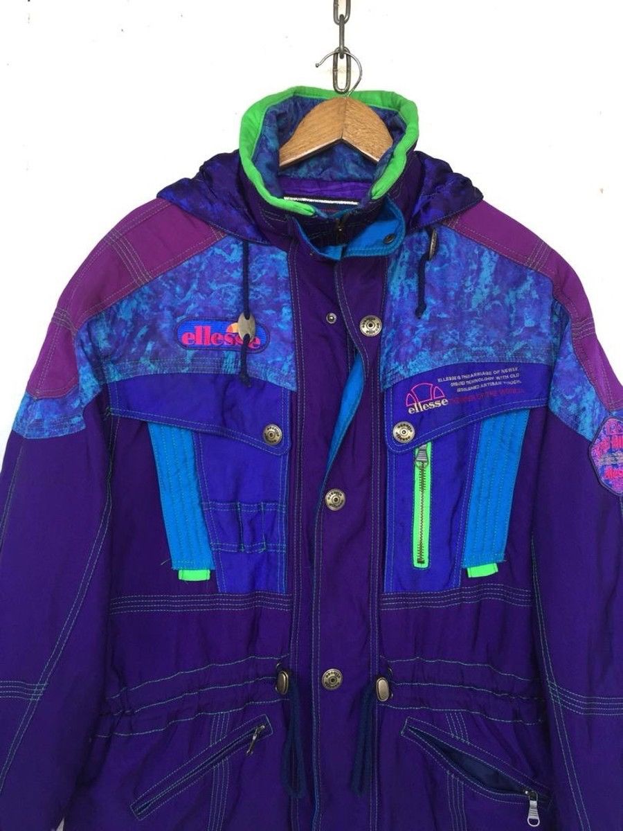 Ellesse × Vintage Vintage Ellese Ski Colourfuly Jacket Hoodie Size US M / EU 48-50 / 2 - 7 Thumbnail