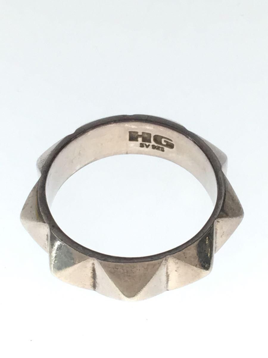 image of Hysteric Glamour 0.925 Silver Studded Ring, Men's