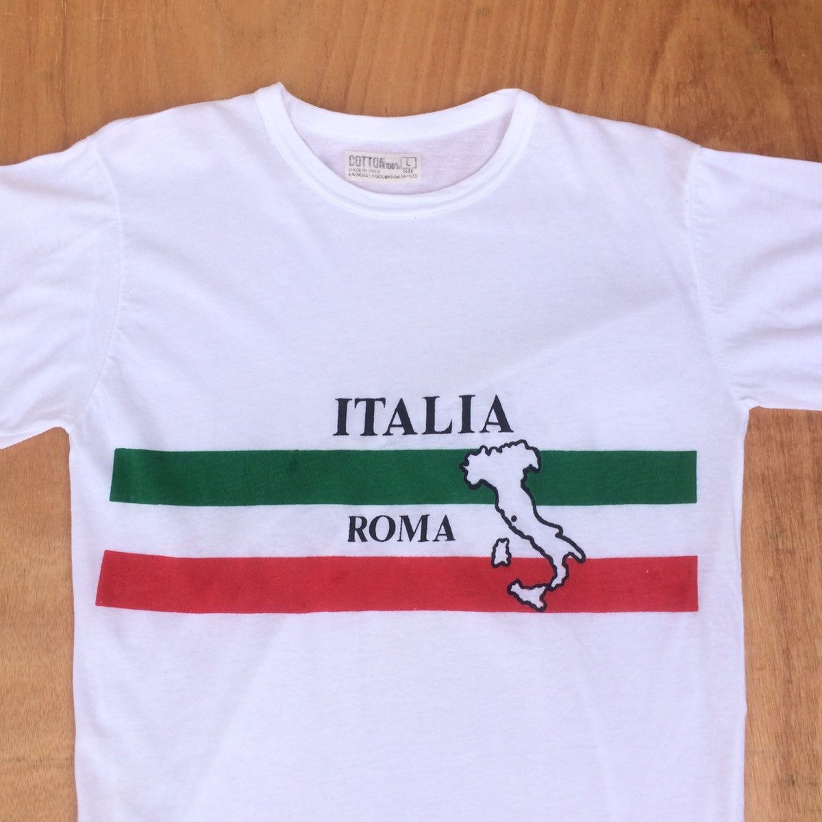 Vintage Vintage 80s Italia Flag Tshirt Size US M / EU 48-50 / 2 - 2 Thumbnail