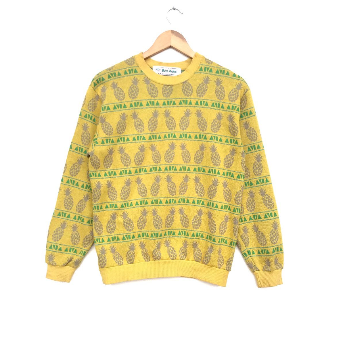 Vintage Vintage sweatshirt pineapple monogram Size US M / EU 48-50 / 2 - 1 Thumbnail