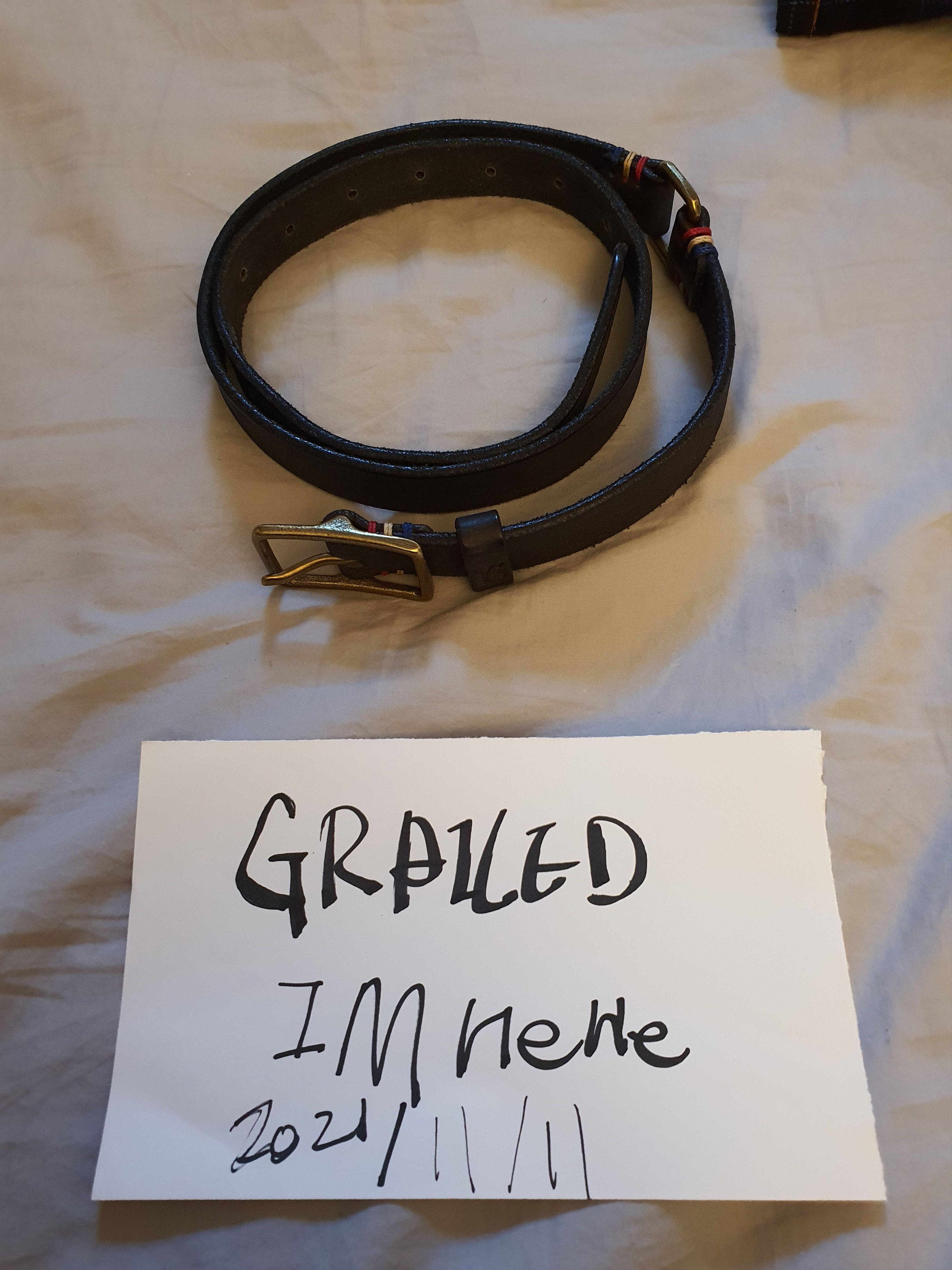 Slim Colored Thread Belt