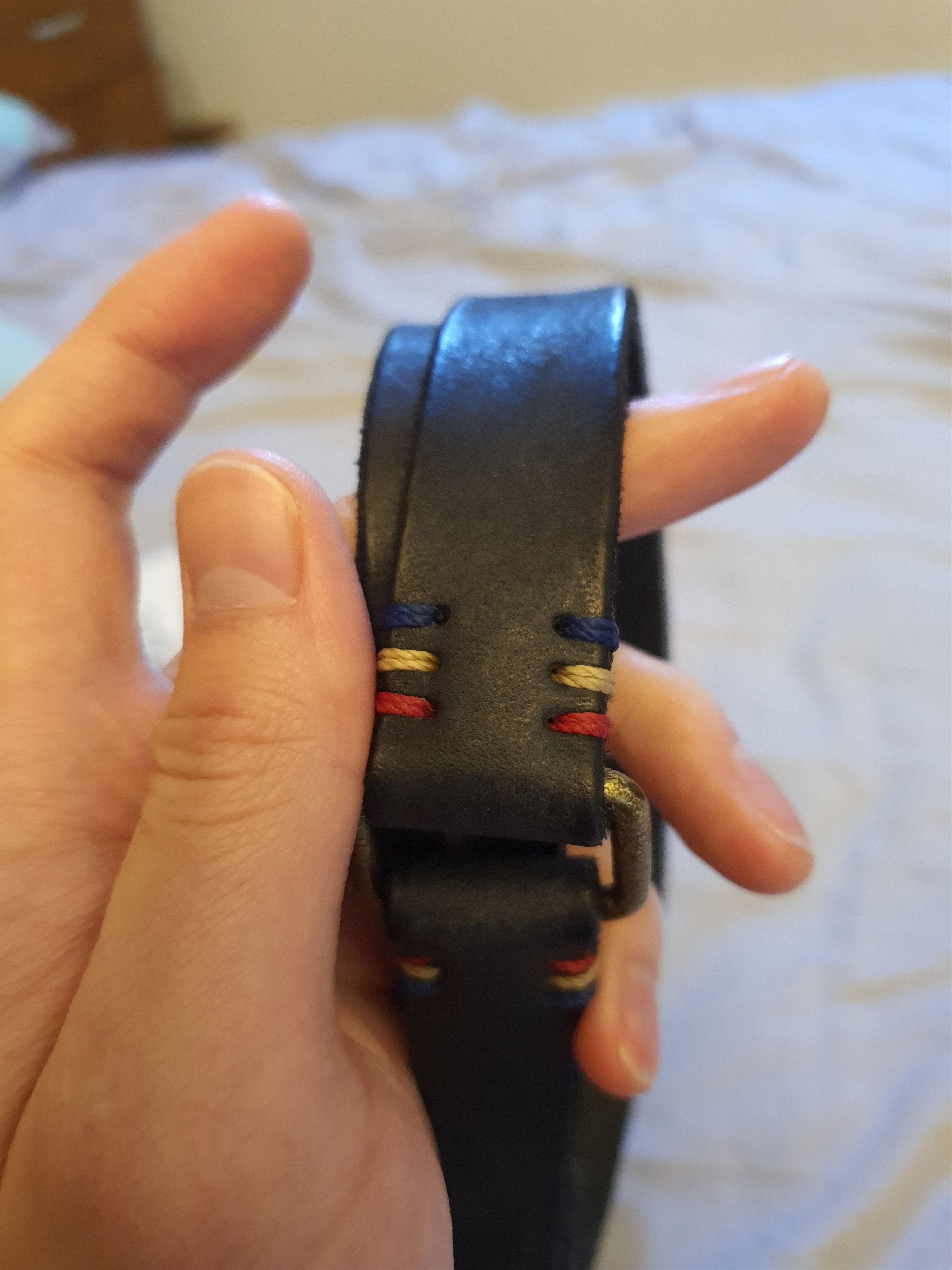Slim Colored Thread Belt