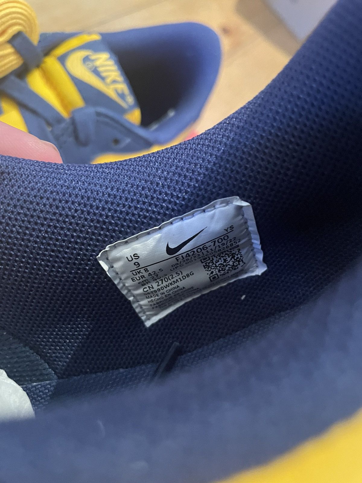 Nike Nike Terminator Low OG Michigan Size US 9 / EU 42 - 9 Thumbnail