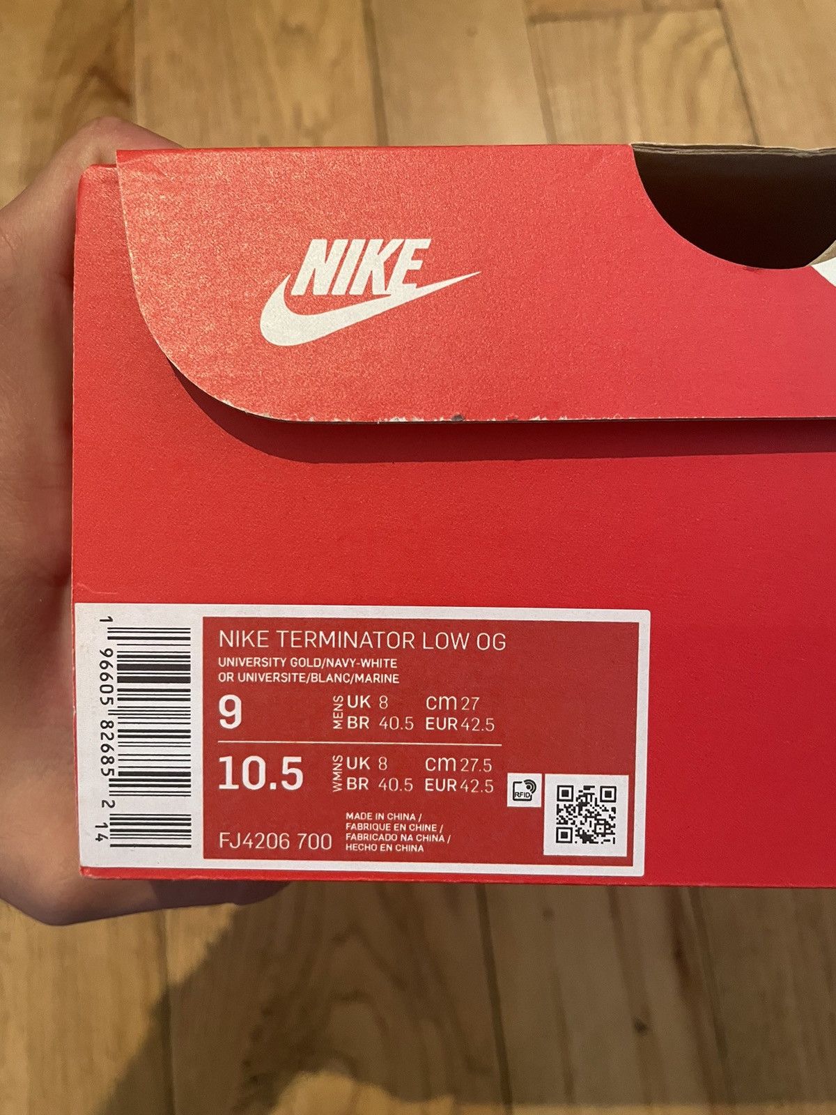 Nike Nike Terminator Low OG Michigan Size US 9 / EU 42 - 13 Thumbnail