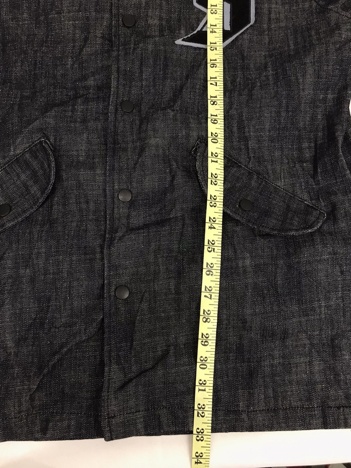 Japanese Brand Vintage Smear S Logo Denim Jacket Trucker Hype Style Size US L / EU 52-54 / 3 - 8 Thumbnail