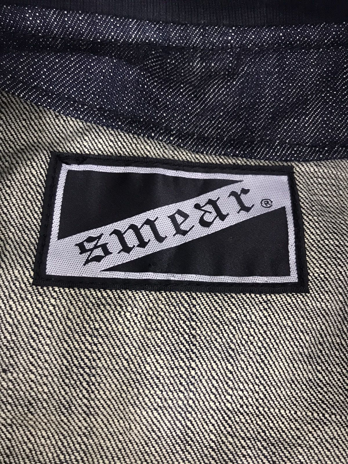 Japanese Brand Vintage Smear S Logo Denim Jacket Trucker Hype Style Size US L / EU 52-54 / 3 - 5 Thumbnail