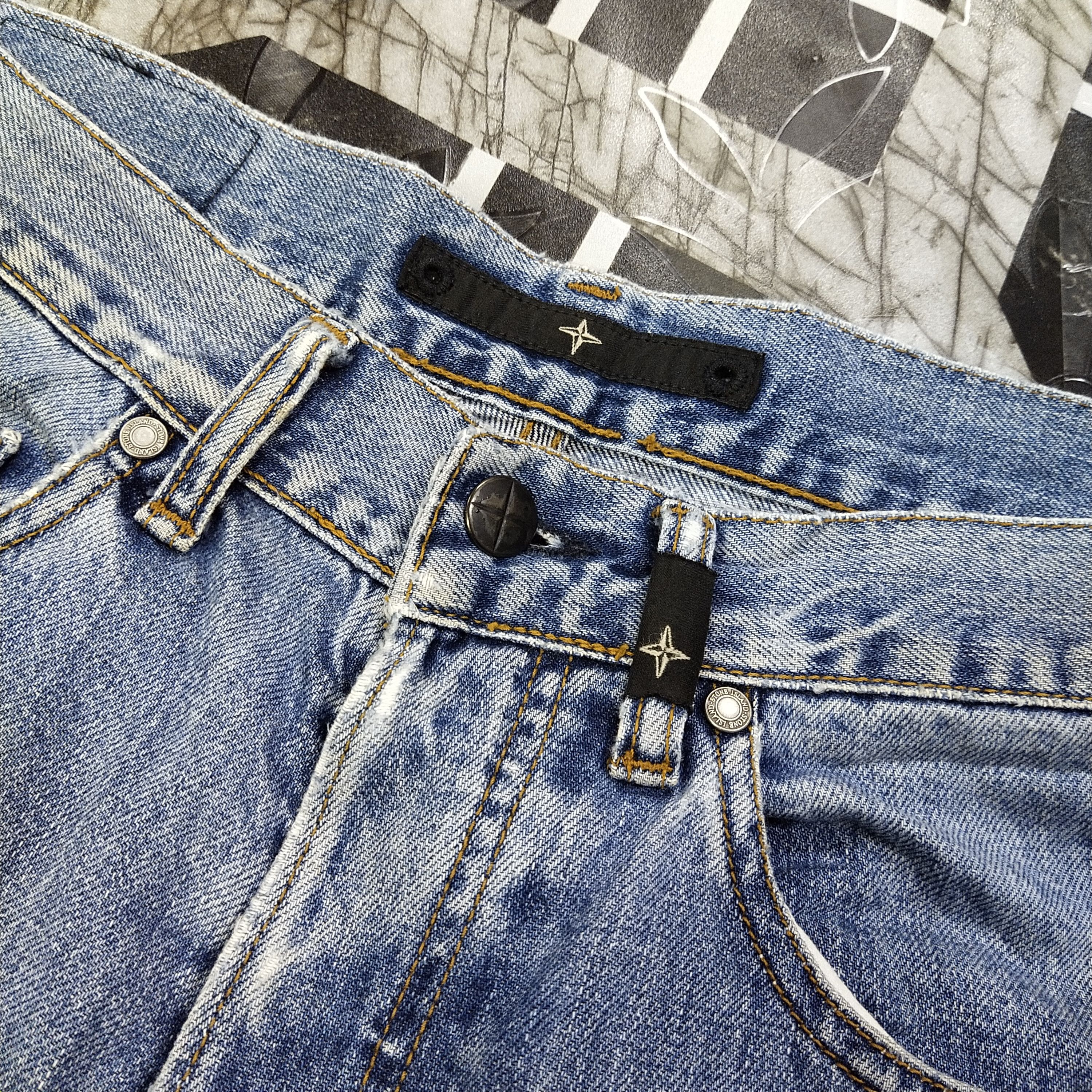 Stone Island × Vintage Rare!! Vintage Stone Island Jeans Size US 31 - 5 Thumbnail