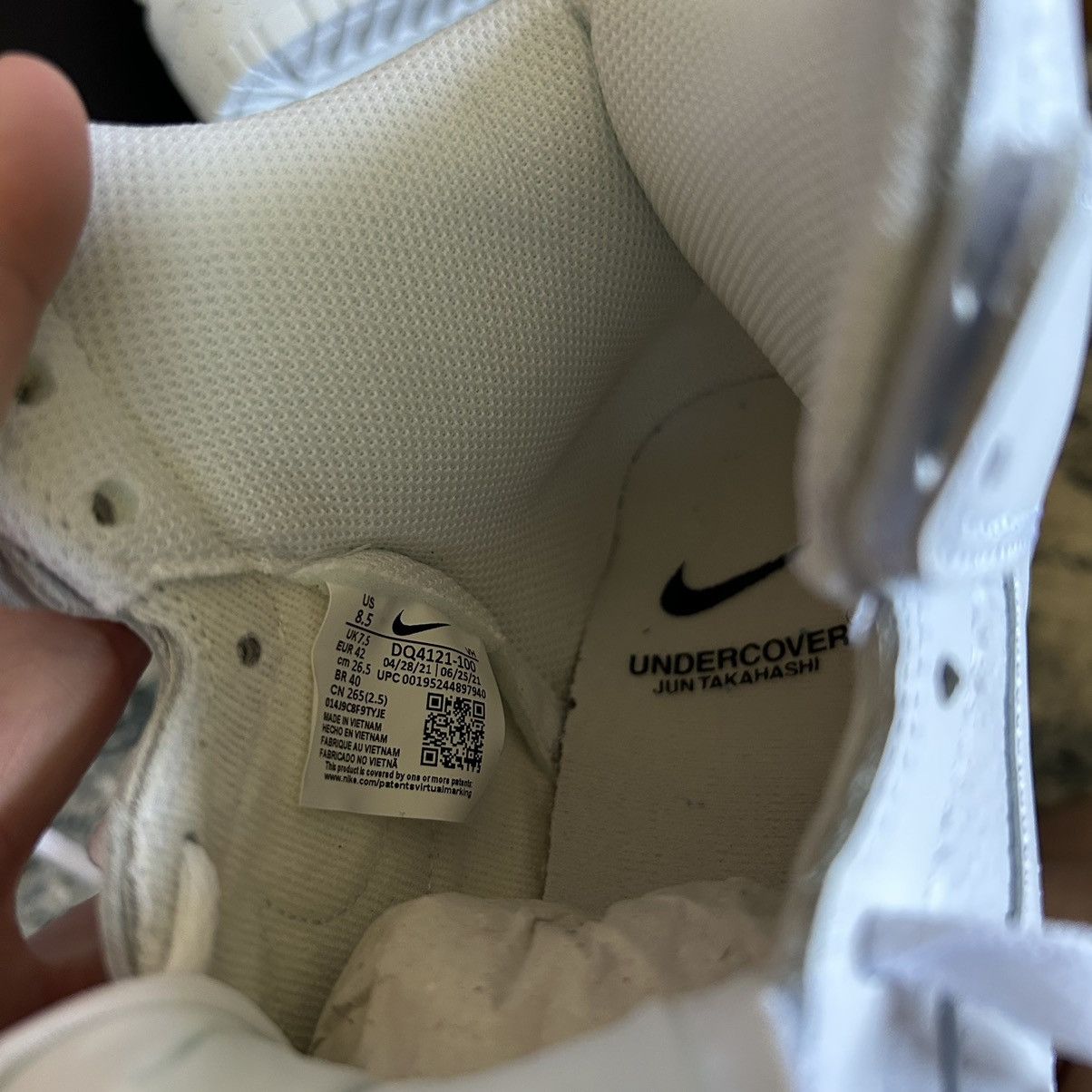 Jun Takahashi NiKE DUNK Hi 1985 UNDERCOVER STORE EXCLUSiVE CHAOS BALANCE Size US 8.5 / EU 41-42 - 16 Thumbnail